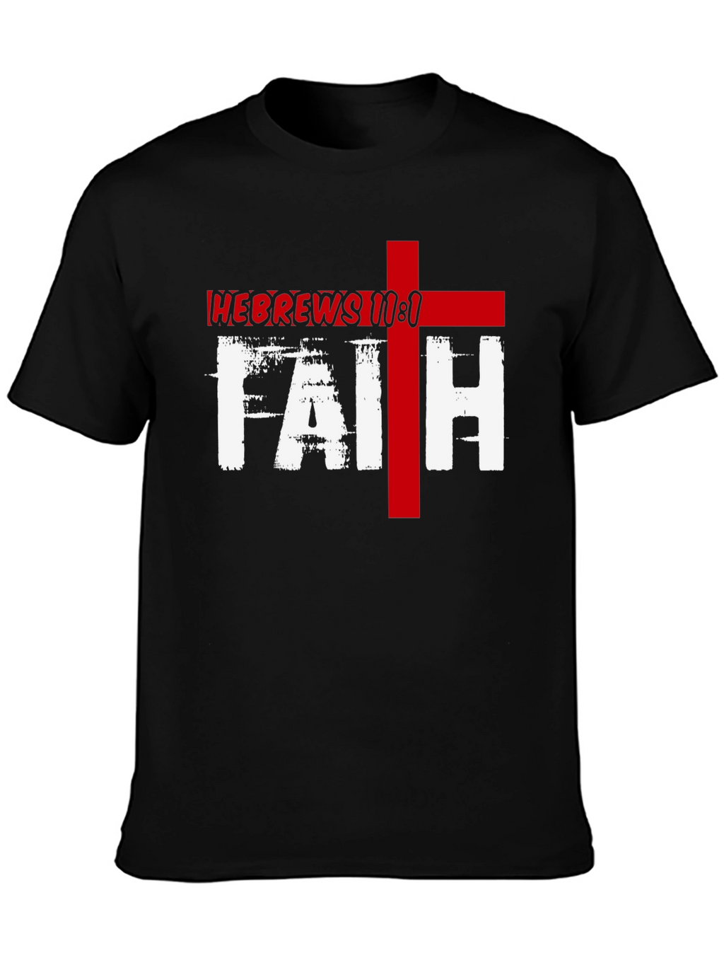Faith Hebrews 11:1 Graphic Tee - Black Christian T-Shirt