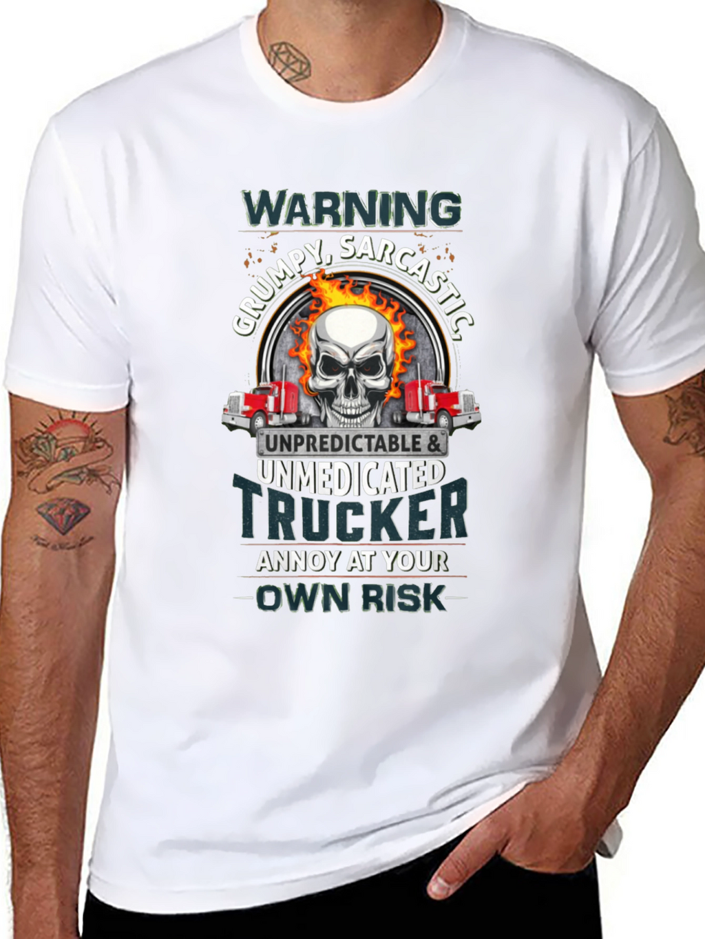 Grumpy Trucker T-Shirt: Own Risk