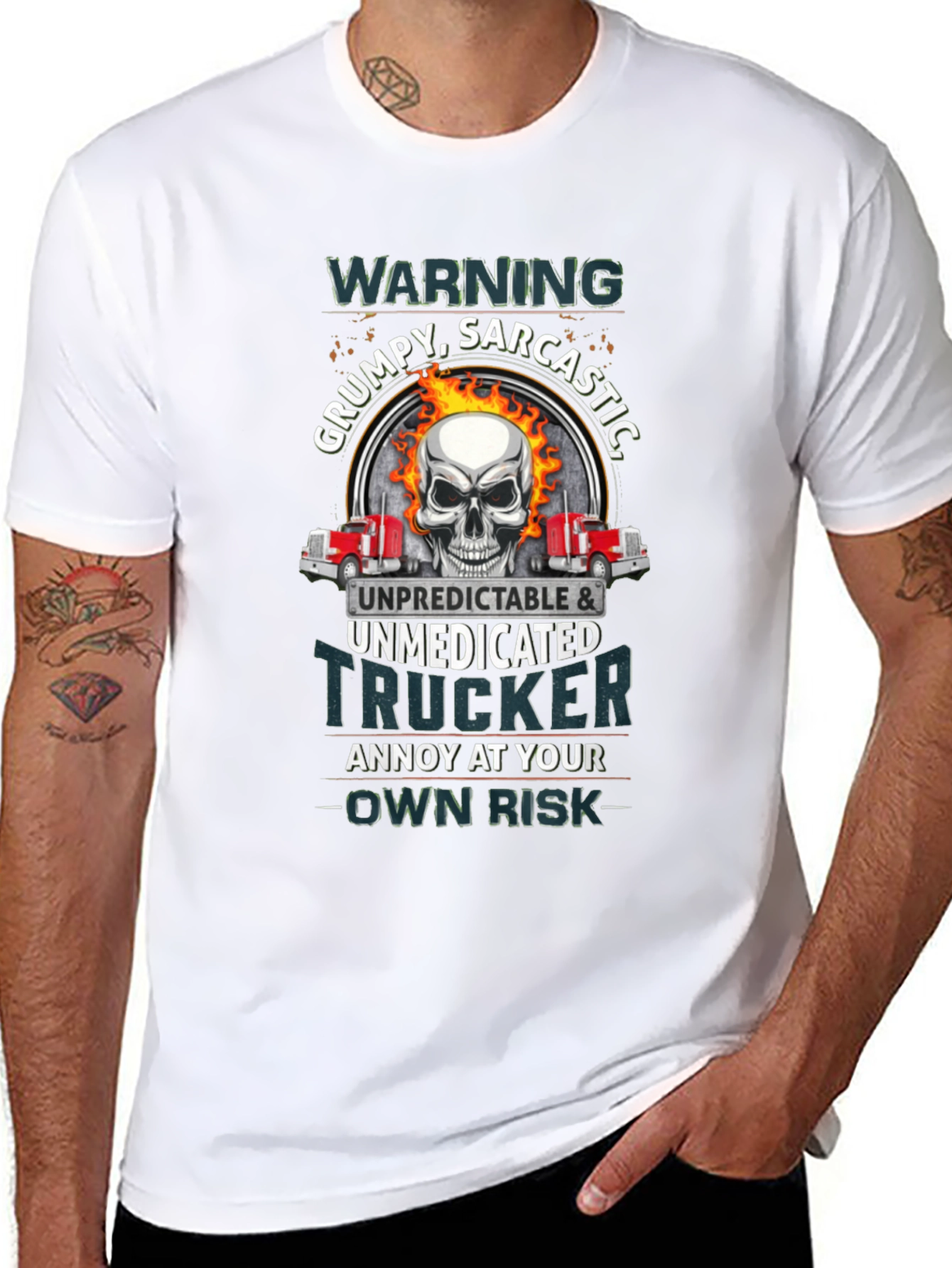 Grumpy Trucker T-Shirt: Own Risk