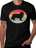Retro Dog Silhouette T-Shirt - Stylish Graphic Tee
