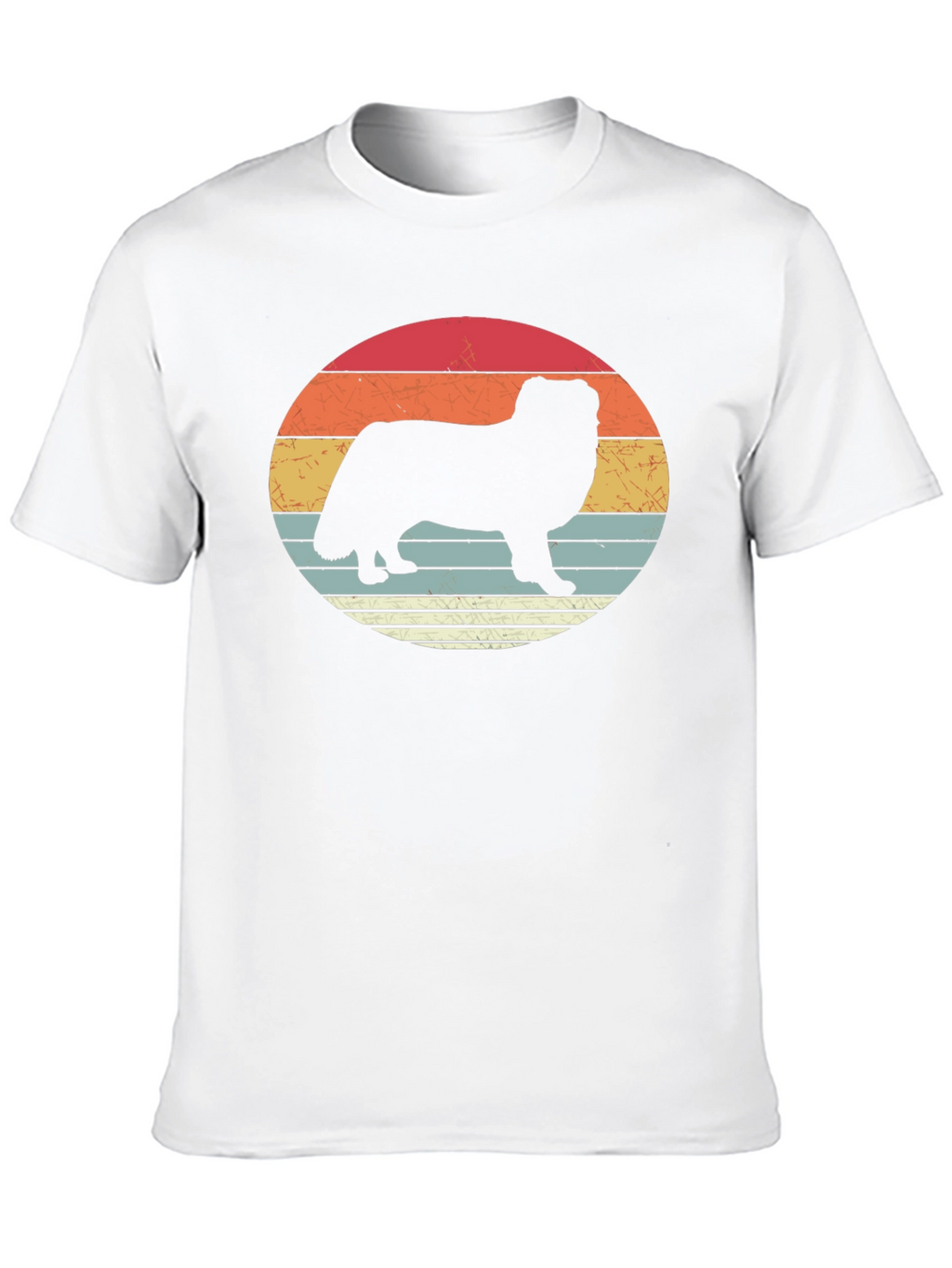 Retro Dog Silhouette T-Shirt - Stylish Graphic Tee