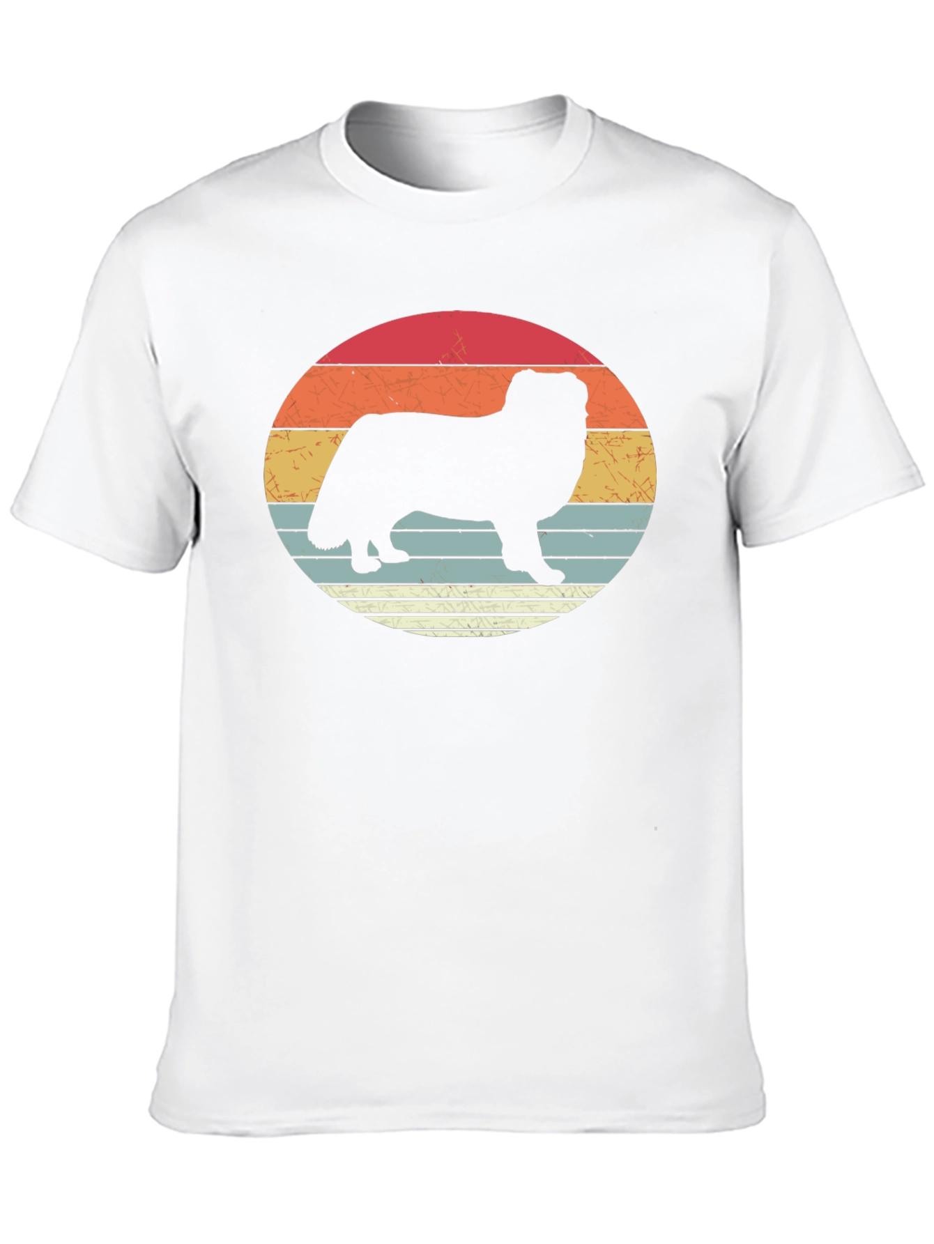 Retro Dog Silhouette T-Shirt - Stylish Graphic Tee
