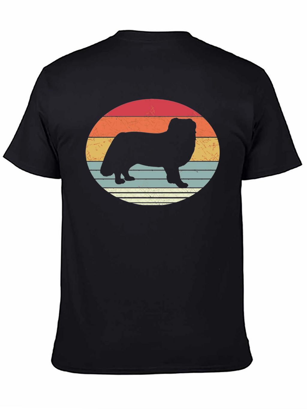 Retro Dog Silhouette T-Shirt - Stylish Graphic Tee