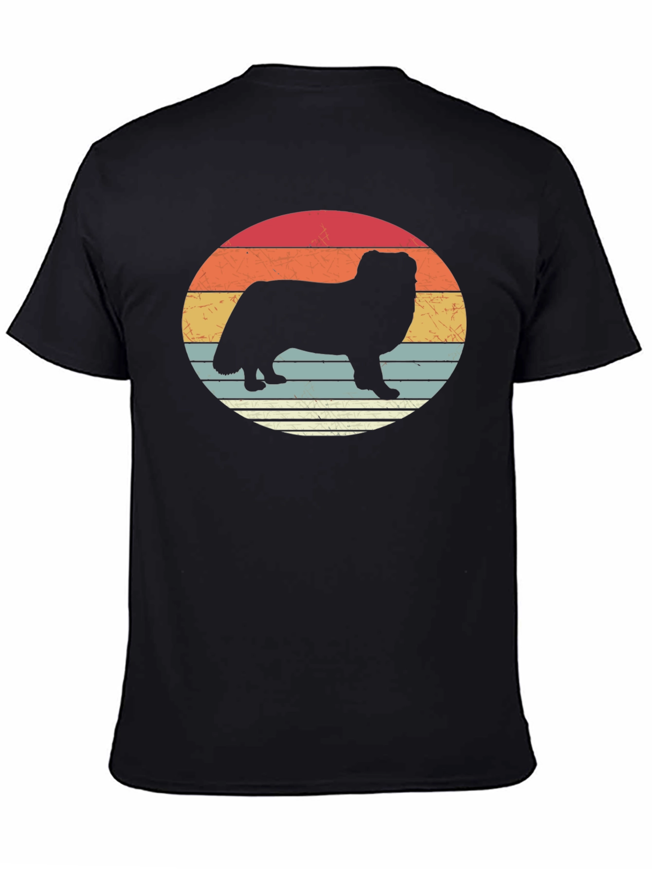 Retro Dog Silhouette T-Shirt - Stylish Graphic Tee