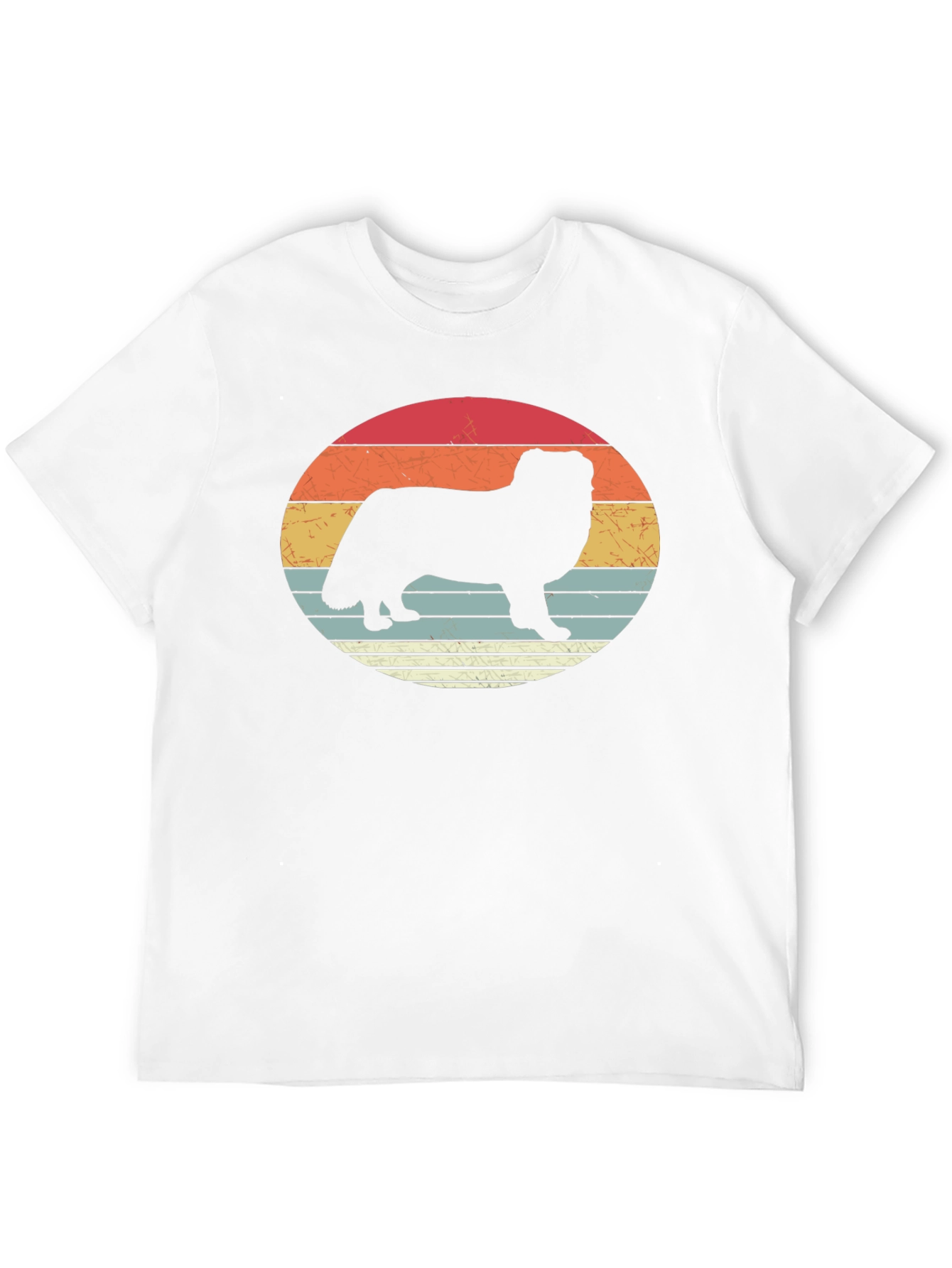 Retro Dog Silhouette T-Shirt - Stylish Graphic Tee
