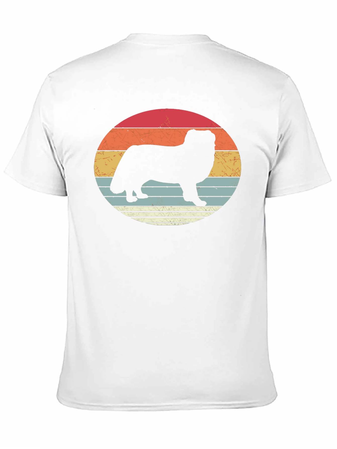 Retro Dog Silhouette T-Shirt - Stylish Graphic Tee