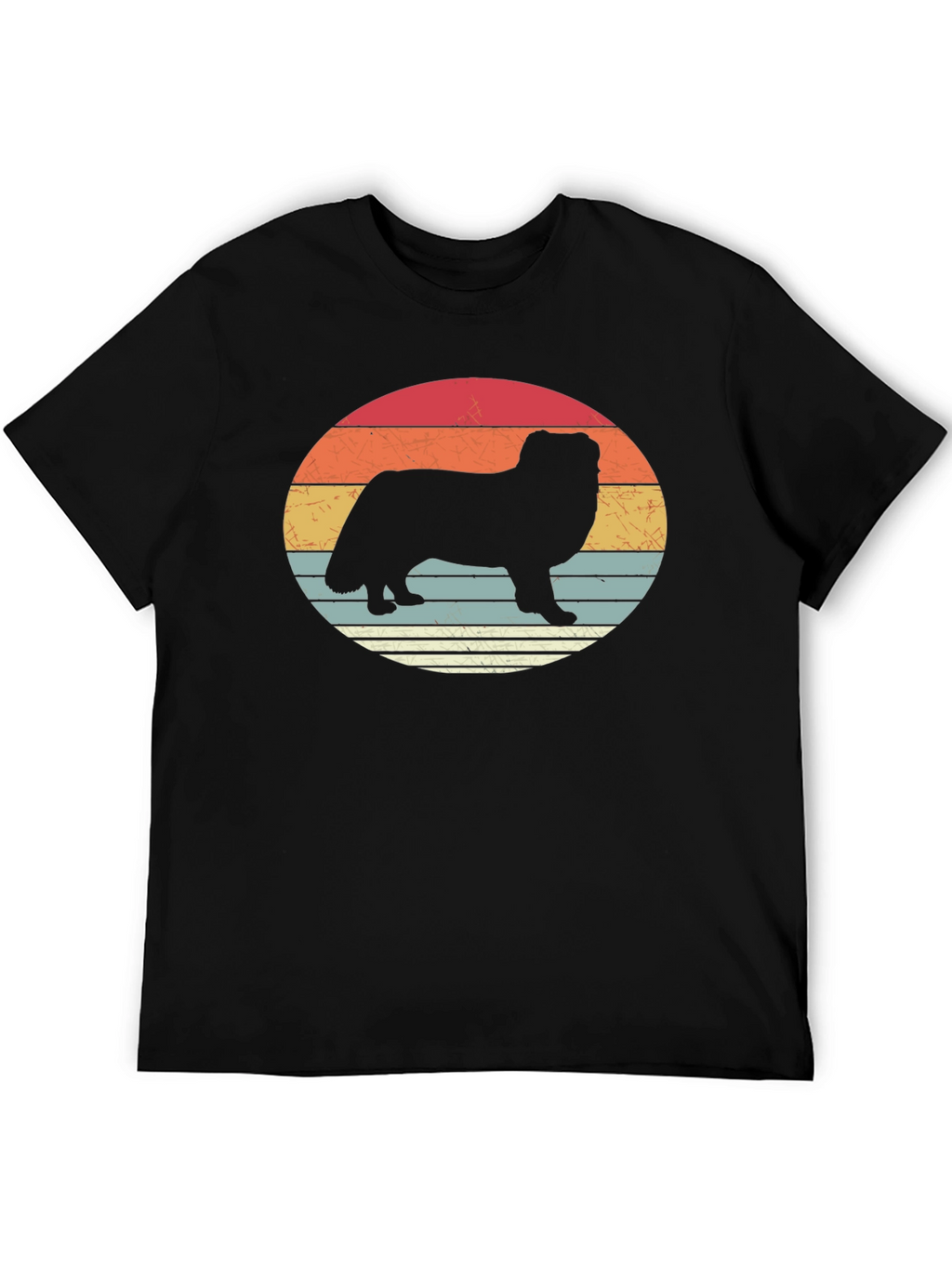 Retro Dog Silhouette T-Shirt - Stylish Graphic Tee