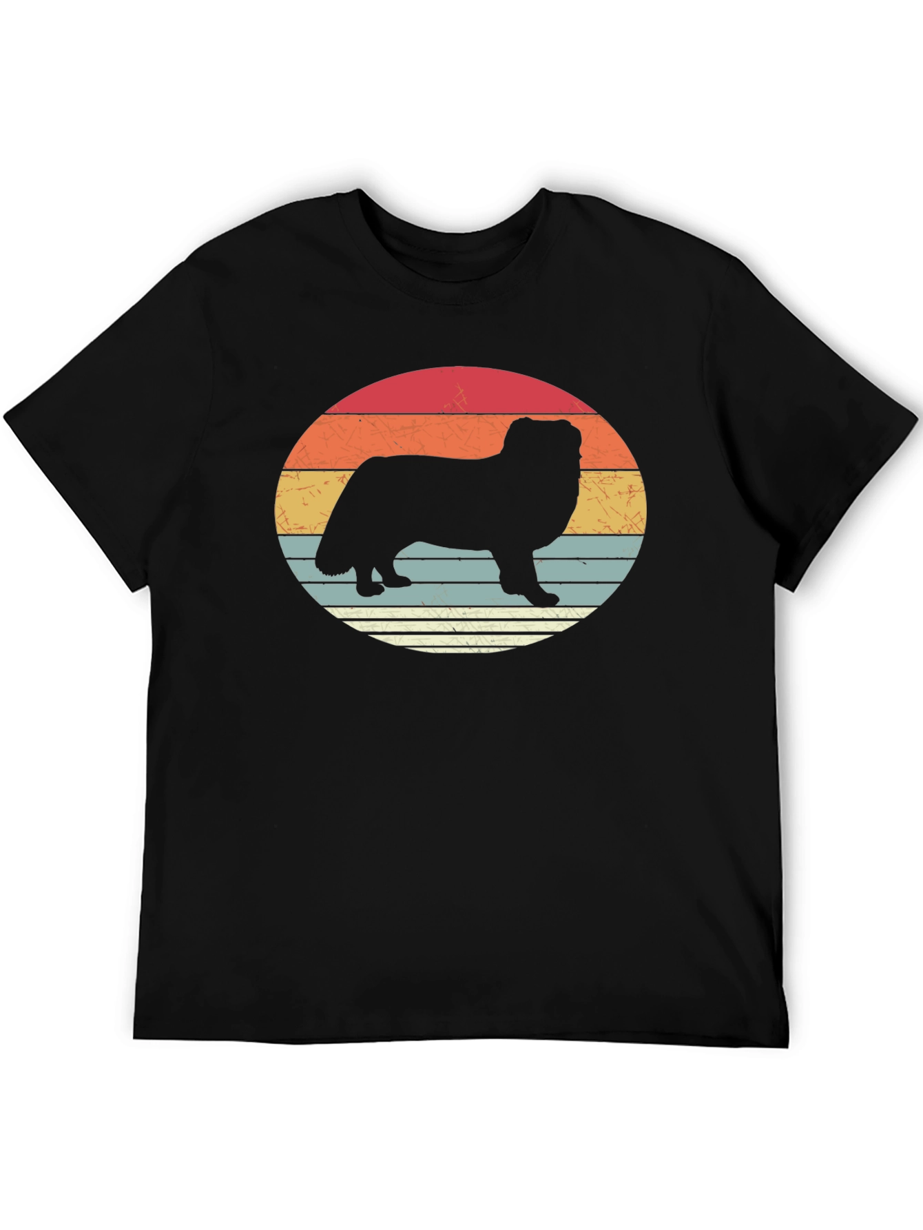 Retro Dog Silhouette T-Shirt - Stylish Graphic Tee