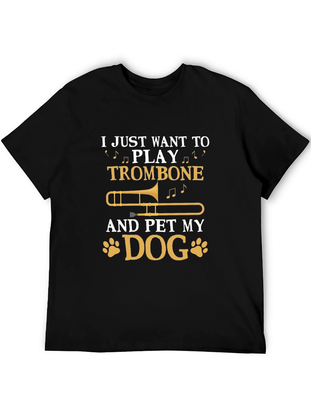 Trombone and Dog Lover T-Shirt