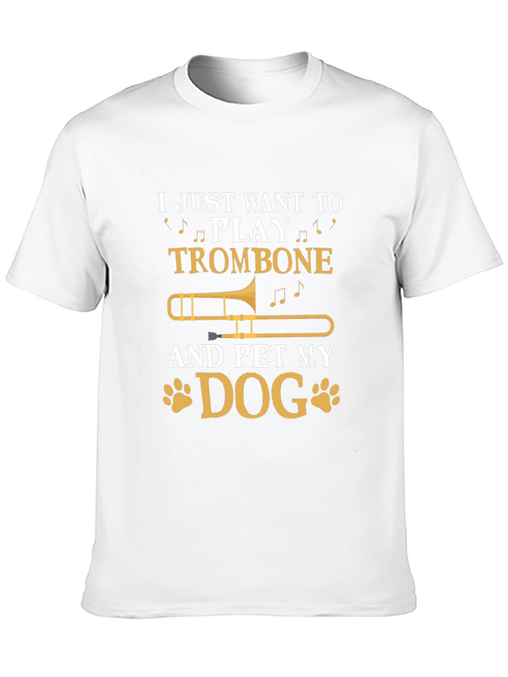 Trombone and Dog Lover T-Shirt