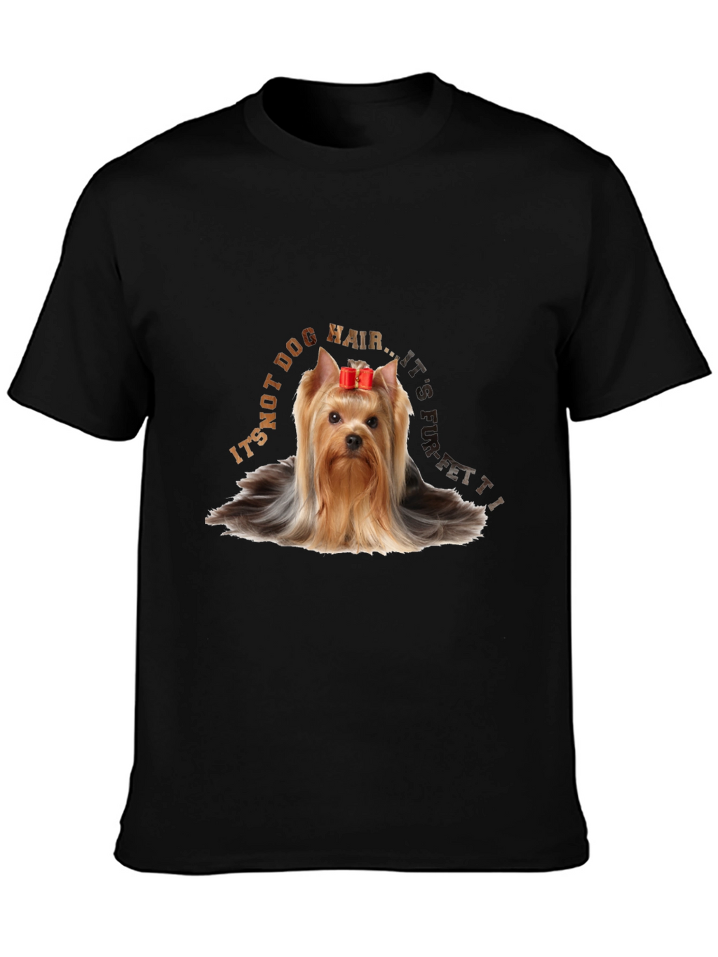 Yorkie Dog Hair Confetti T-Shirt
