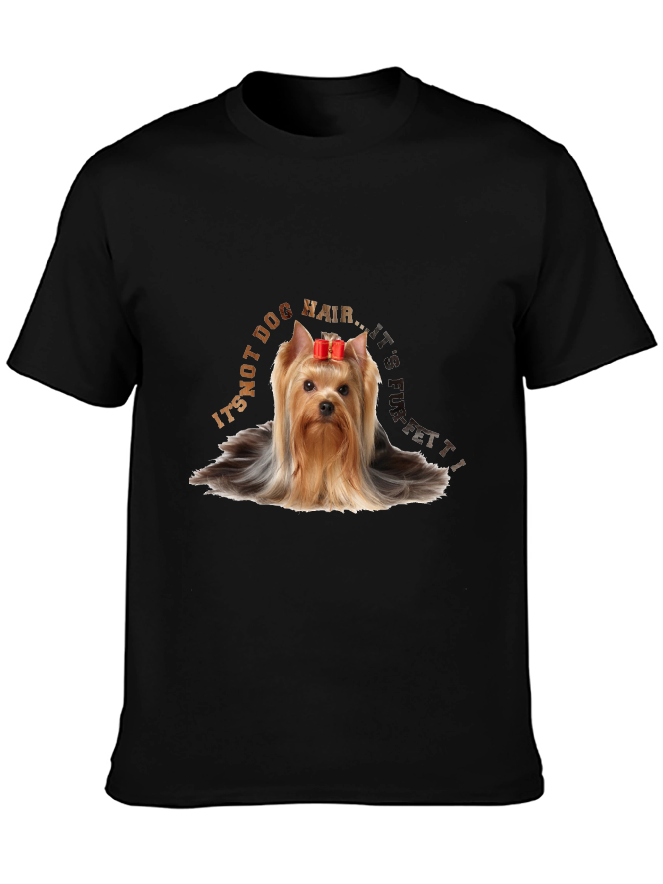 Yorkie Dog Hair Confetti T-Shirt