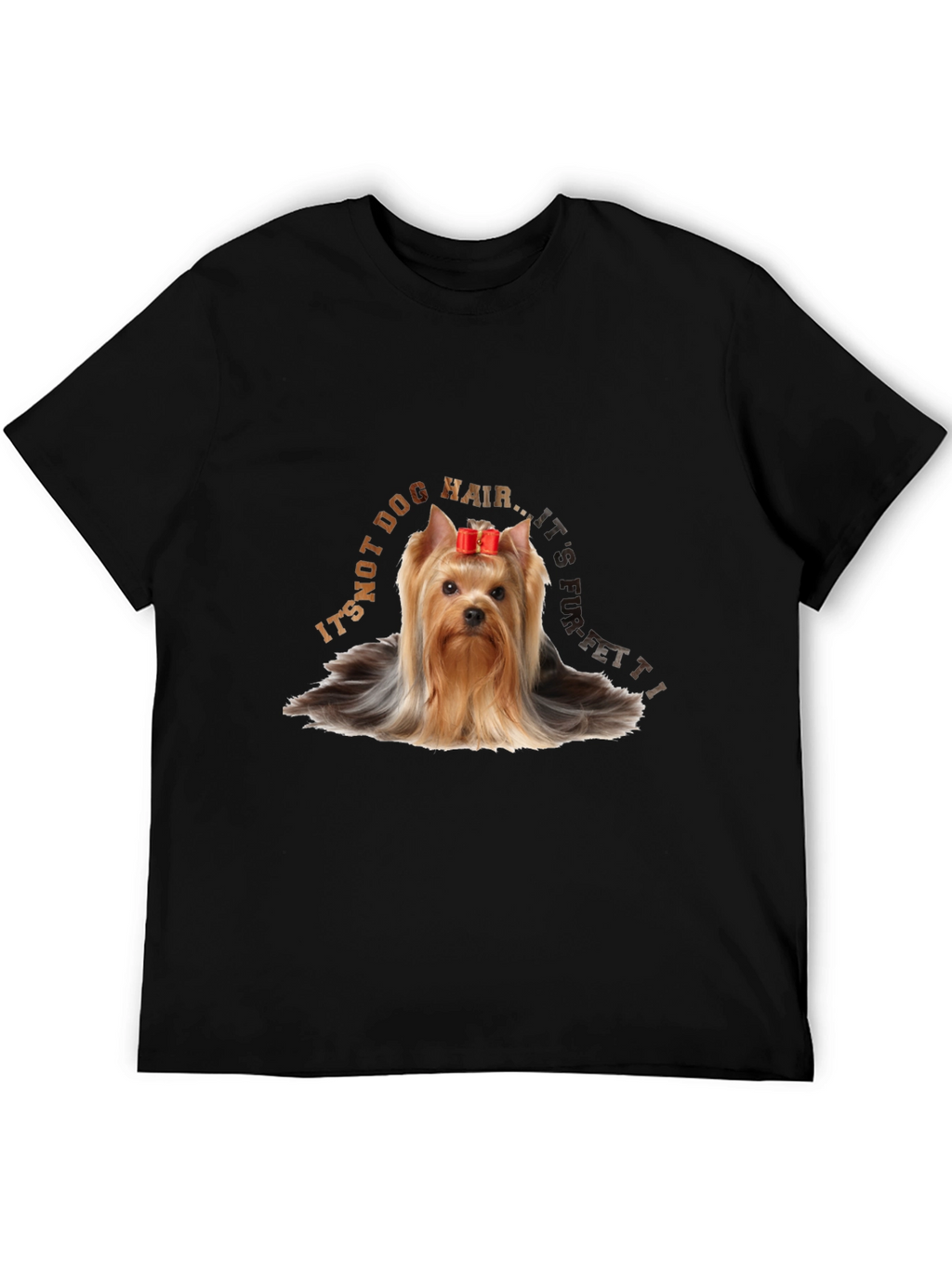 Yorkie Dog Hair Confetti T-Shirt