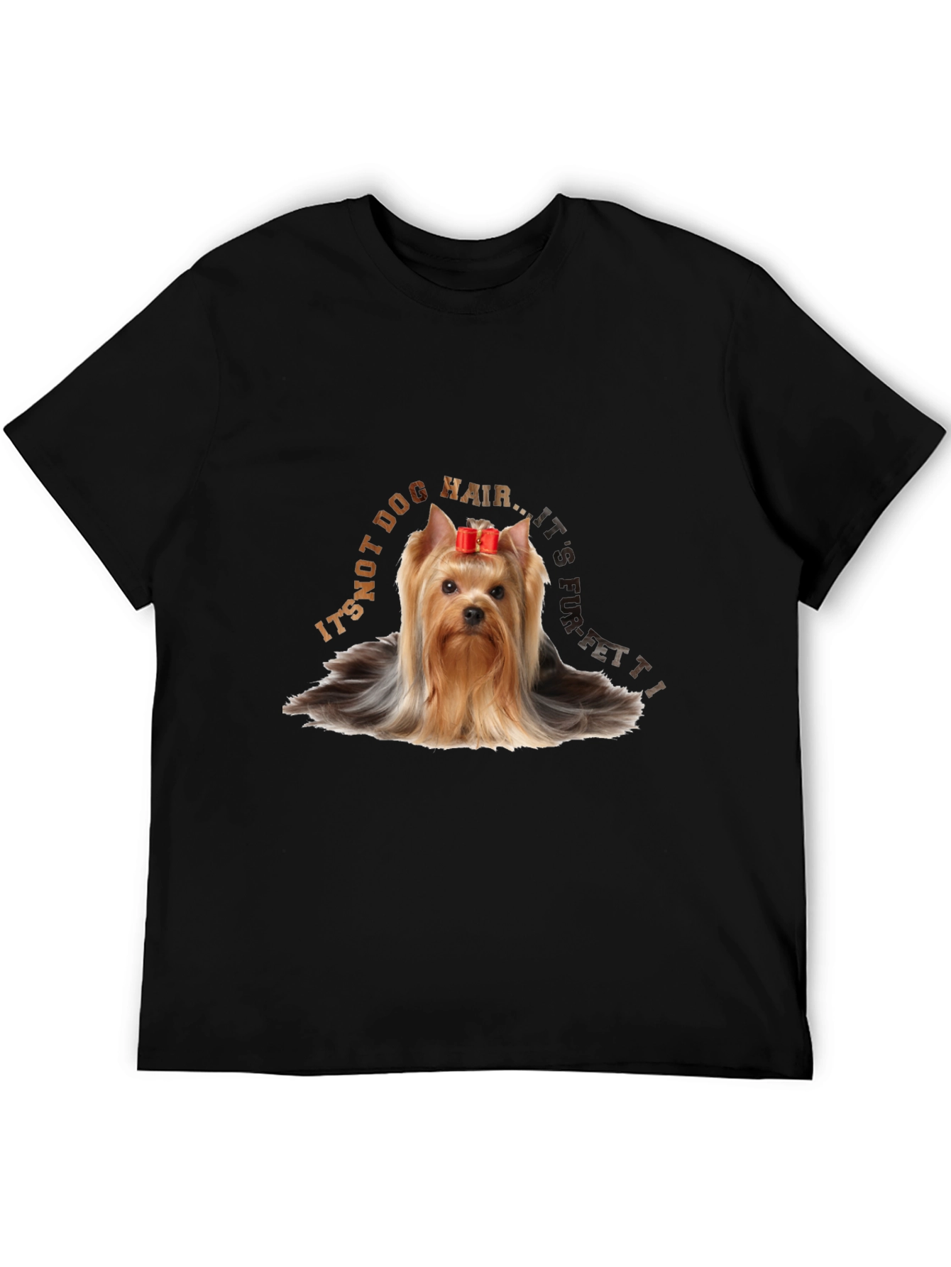 Yorkie Dog Hair Confetti T-Shirt