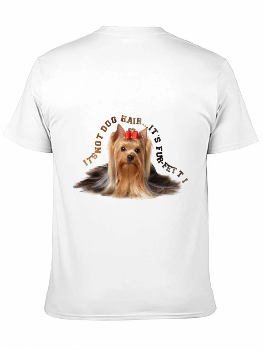 Yorkie Dog Hair Confetti T-Shirt