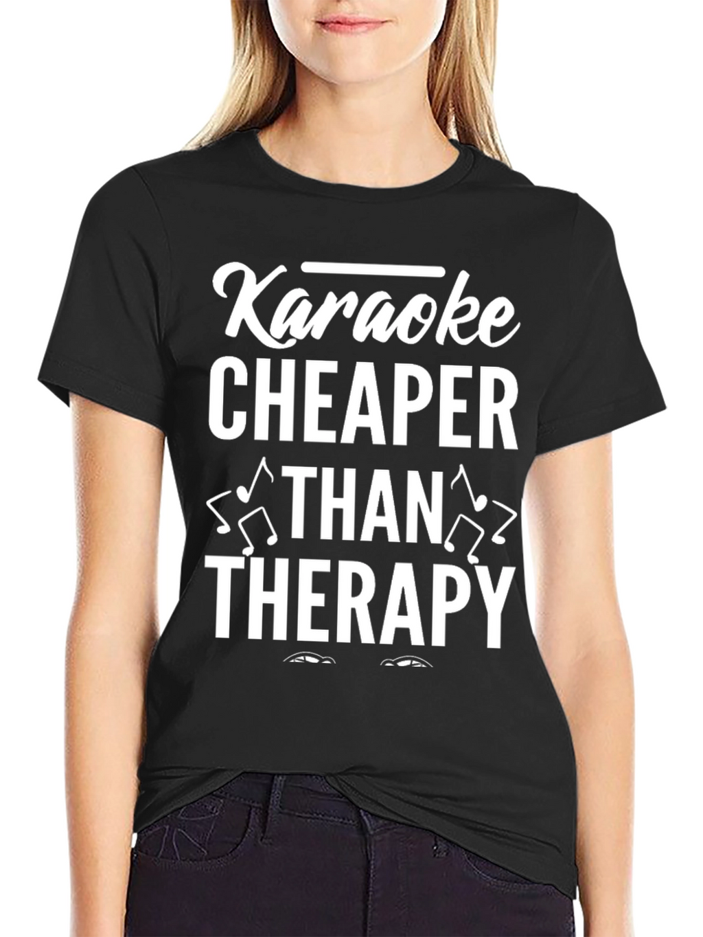 Karaoke Cheaper Than Therapy Graphic T-Shirt