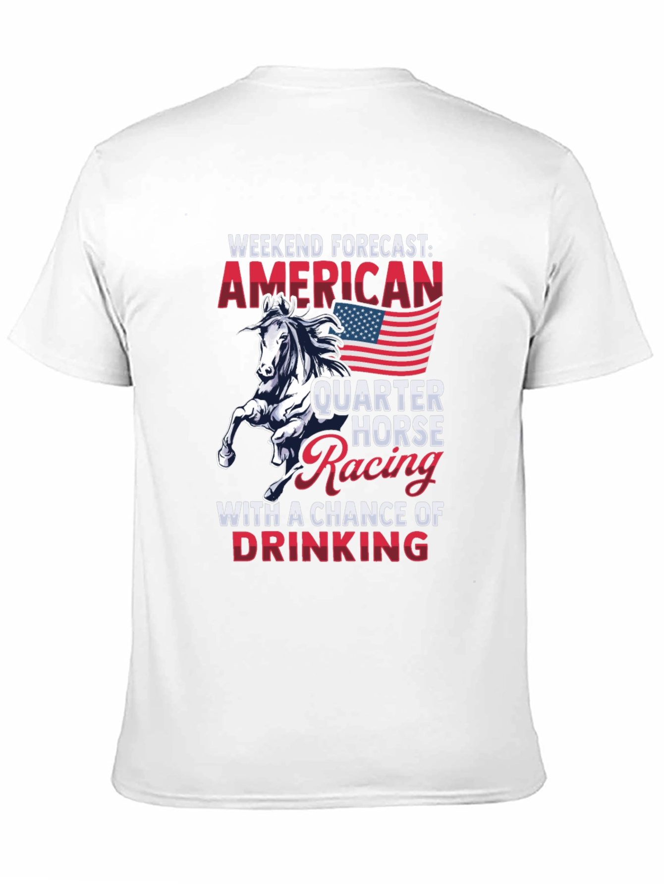 American Quarter Horse Racing T-Shirt Weekend Forecast