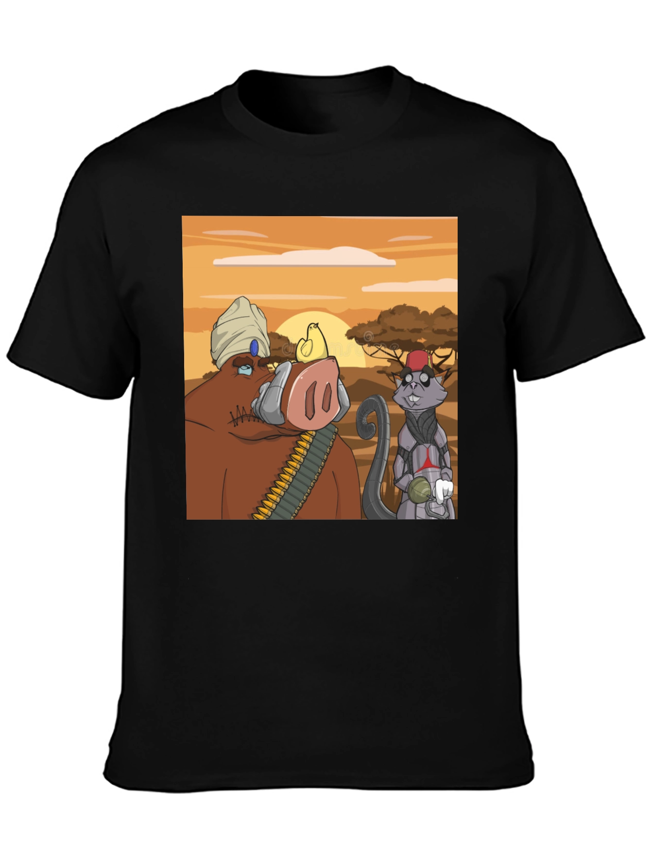 Cartoon Character Graphic Tee