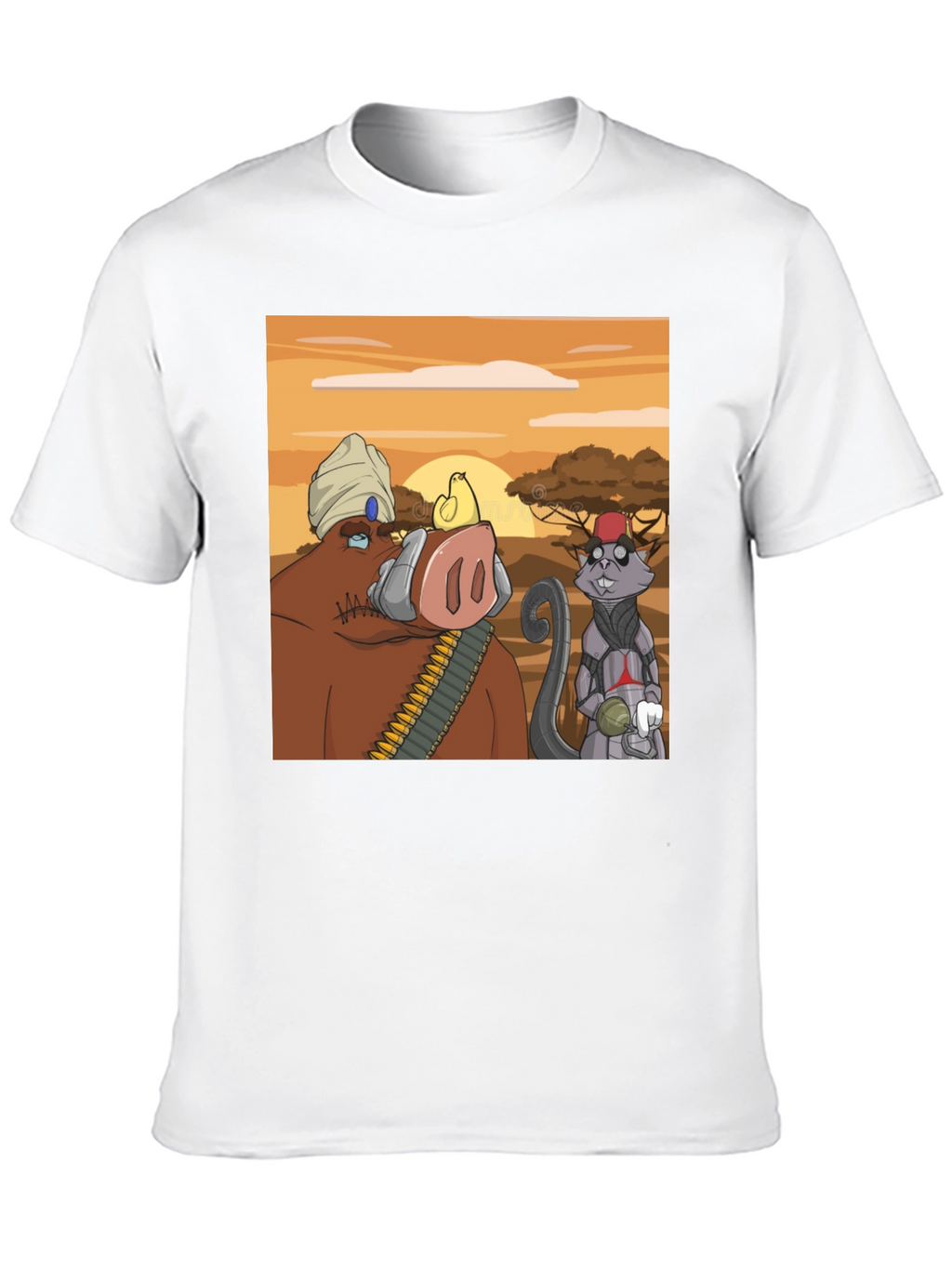 Cartoon Character Graphic Tee