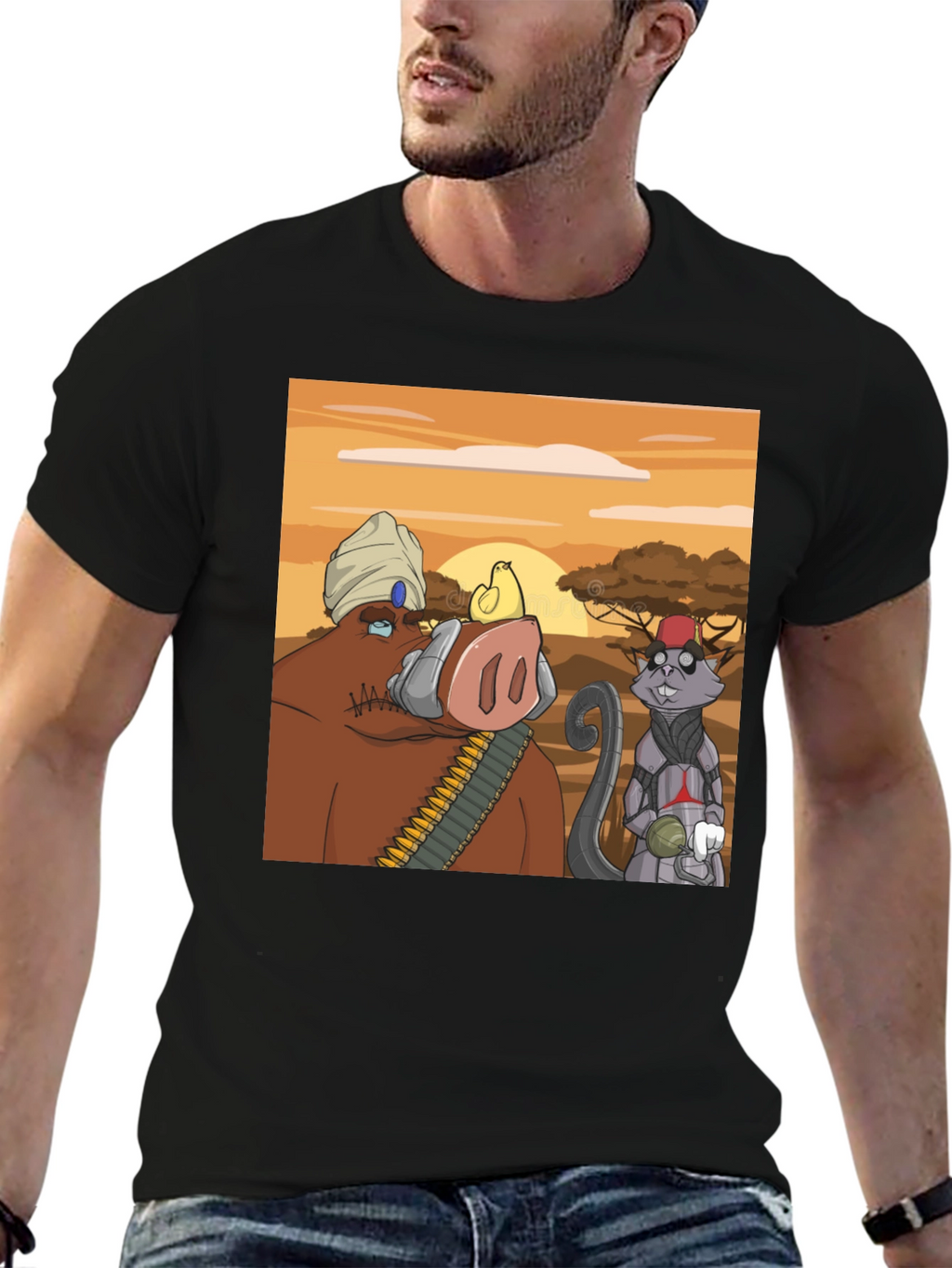 Cartoon Character Graphic Tee
