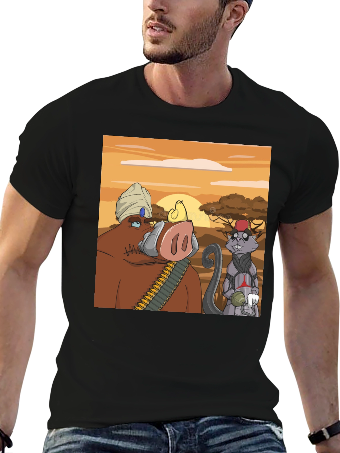 Cartoon Character Graphic Tee