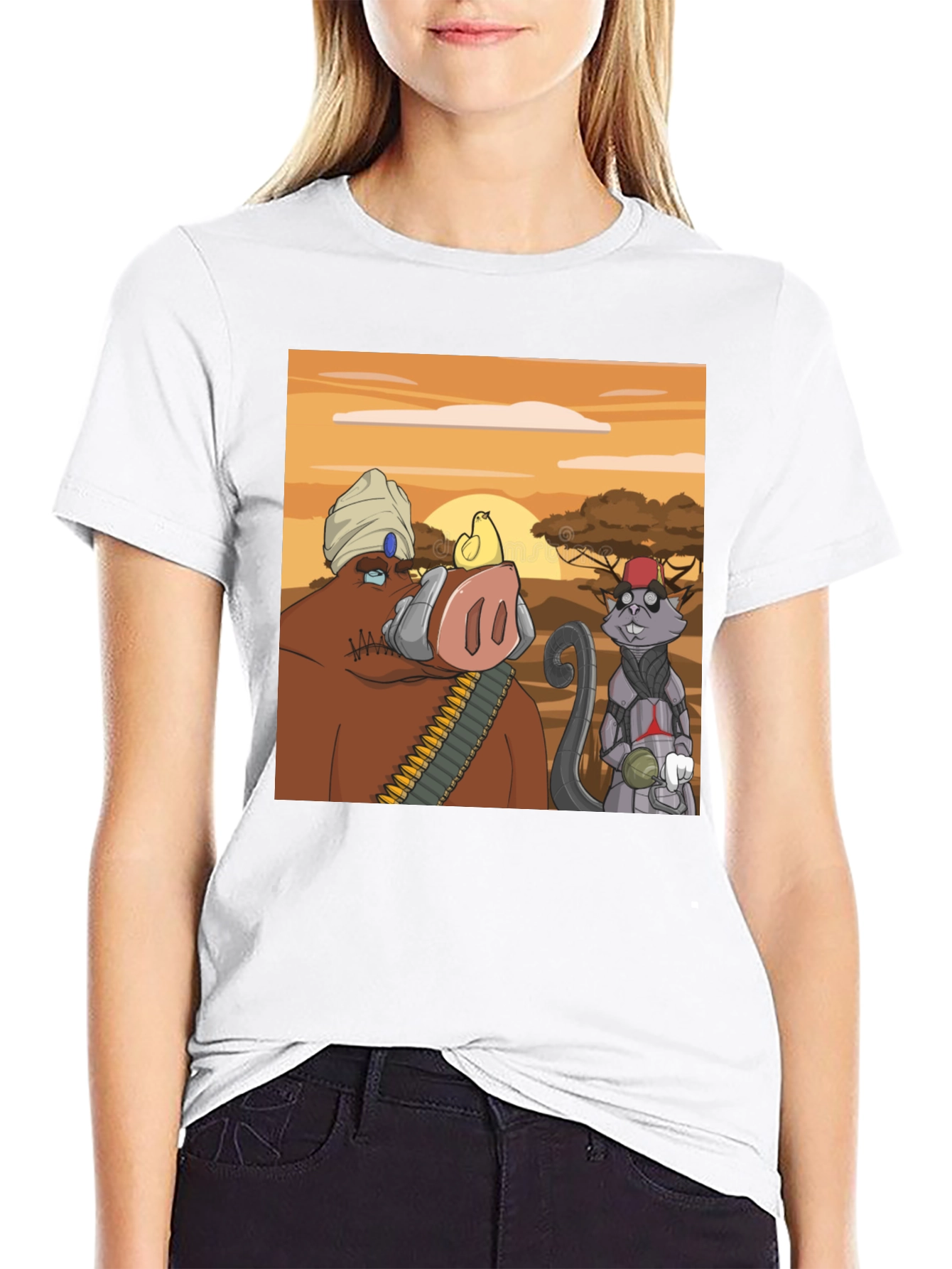 Cartoon Character Graphic Tee