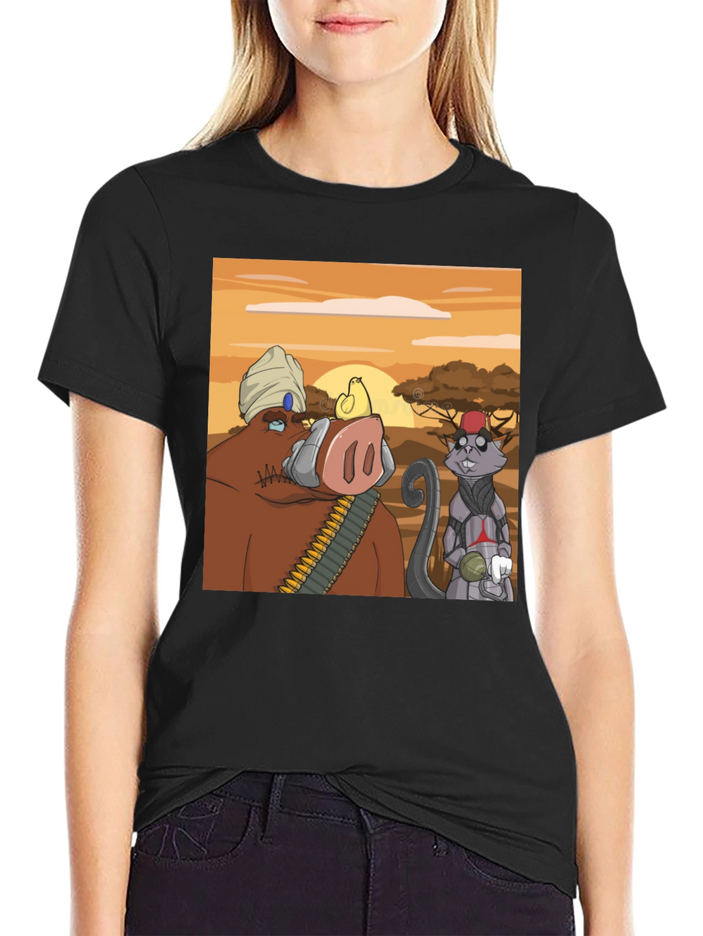 Cartoon Character Graphic Tee