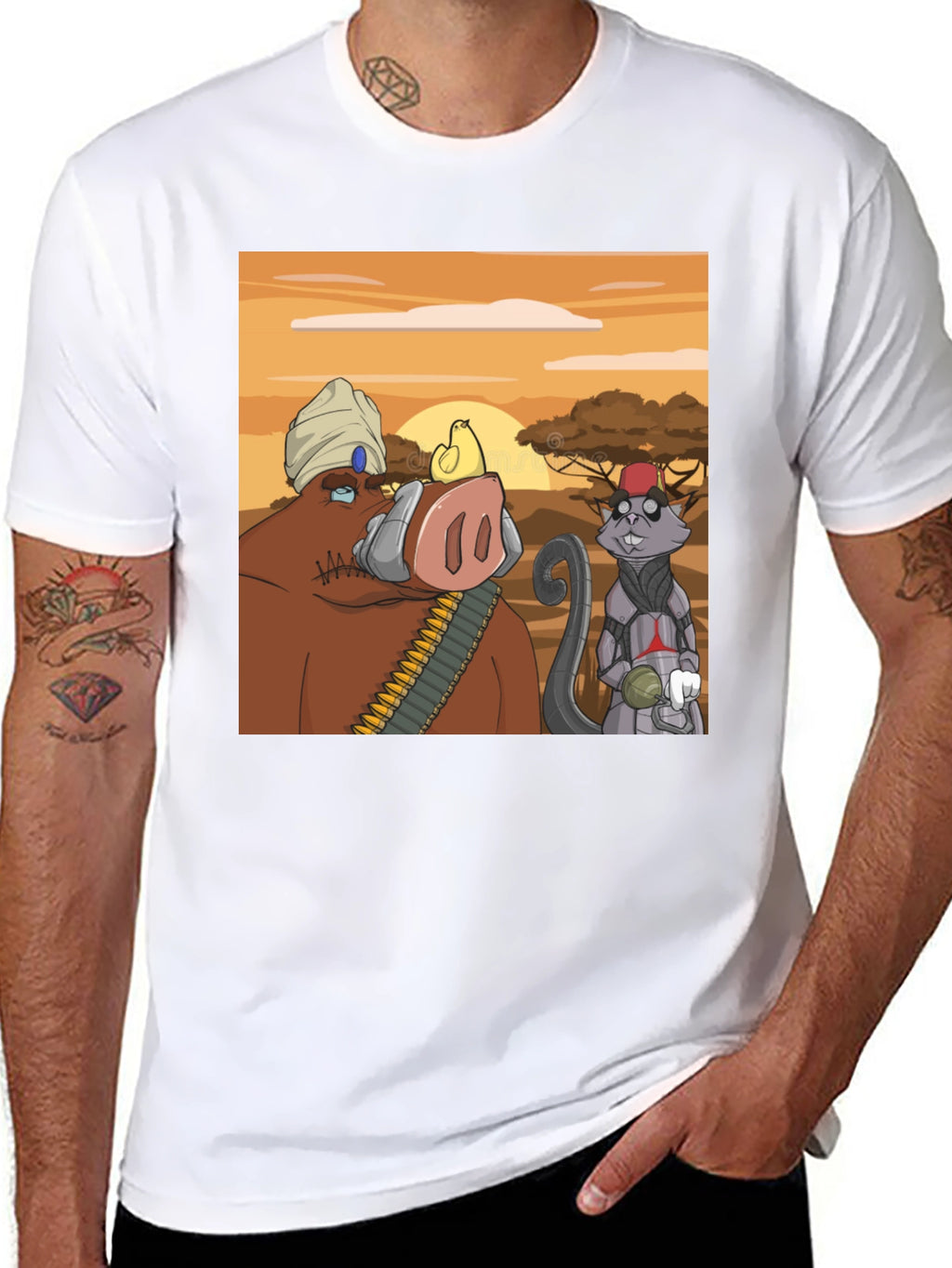 Cartoon Character Graphic Tee