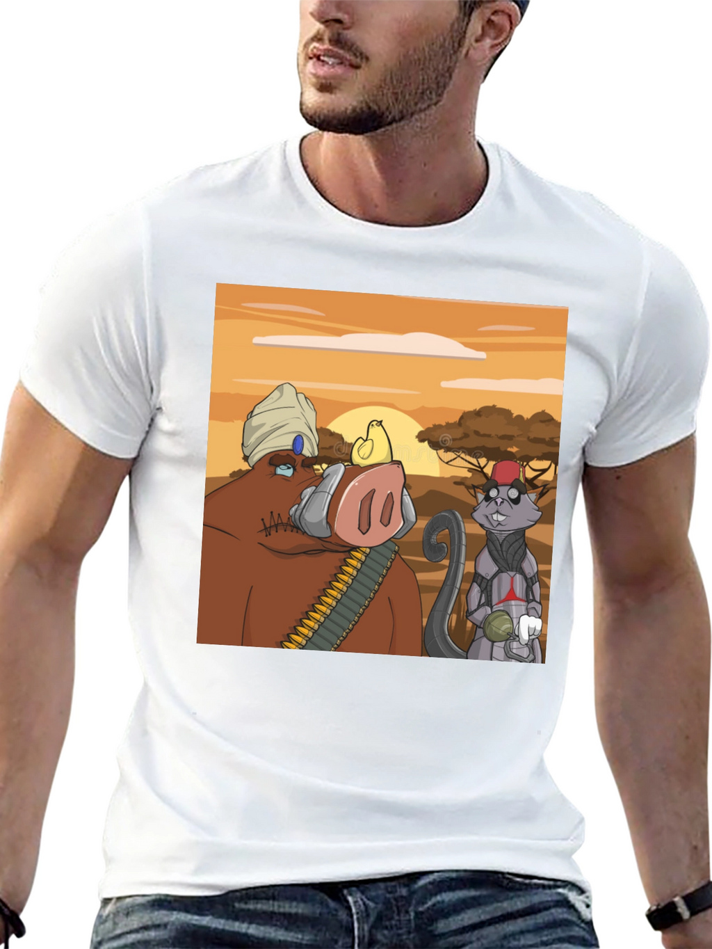 Cartoon Character Graphic Tee