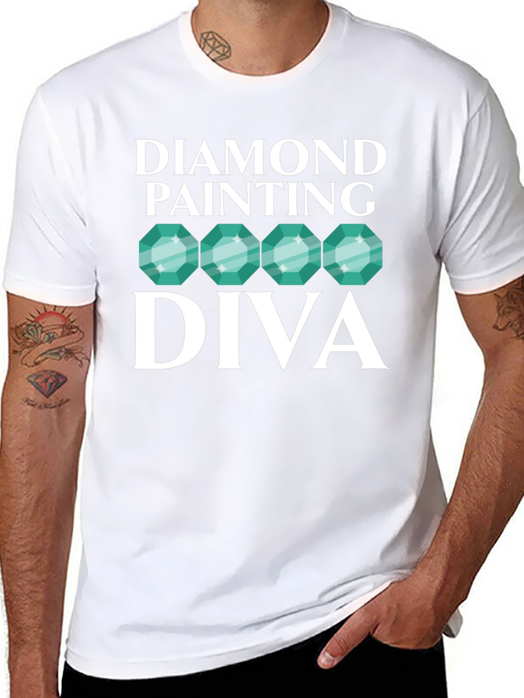 Diamond Painting Diva Black T-Shirt