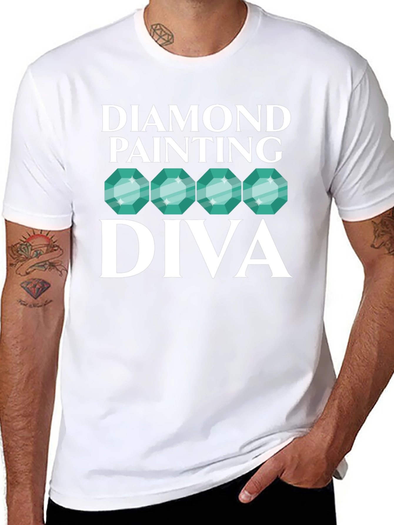 Diamond Painting Diva Black T-Shirt