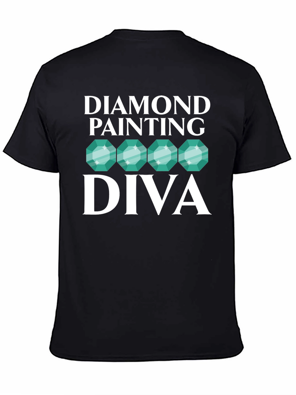 Diamond Painting Diva Black T-Shirt