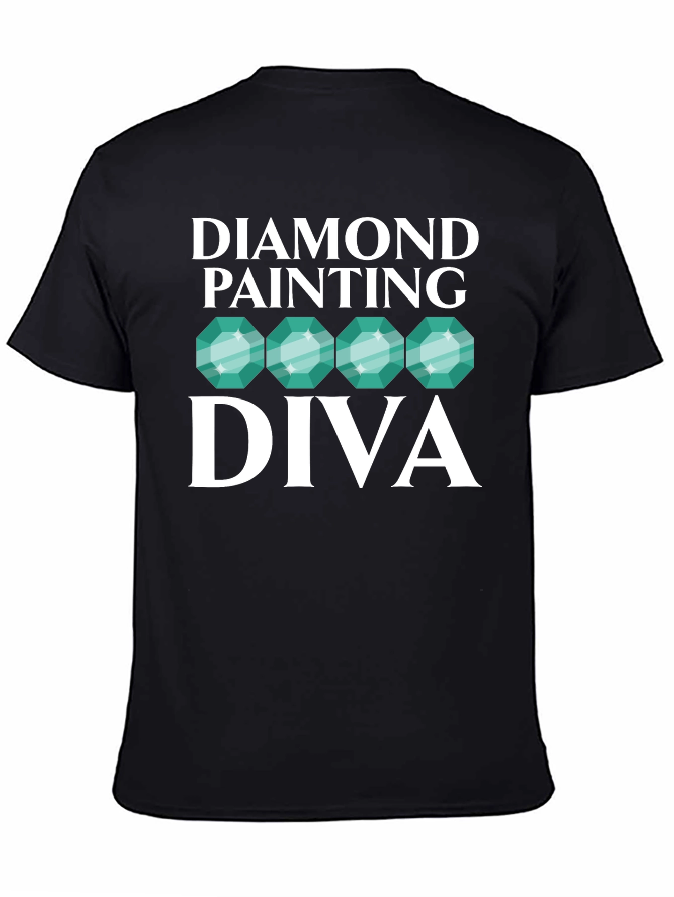 Diamond Painting Diva Black T-Shirt