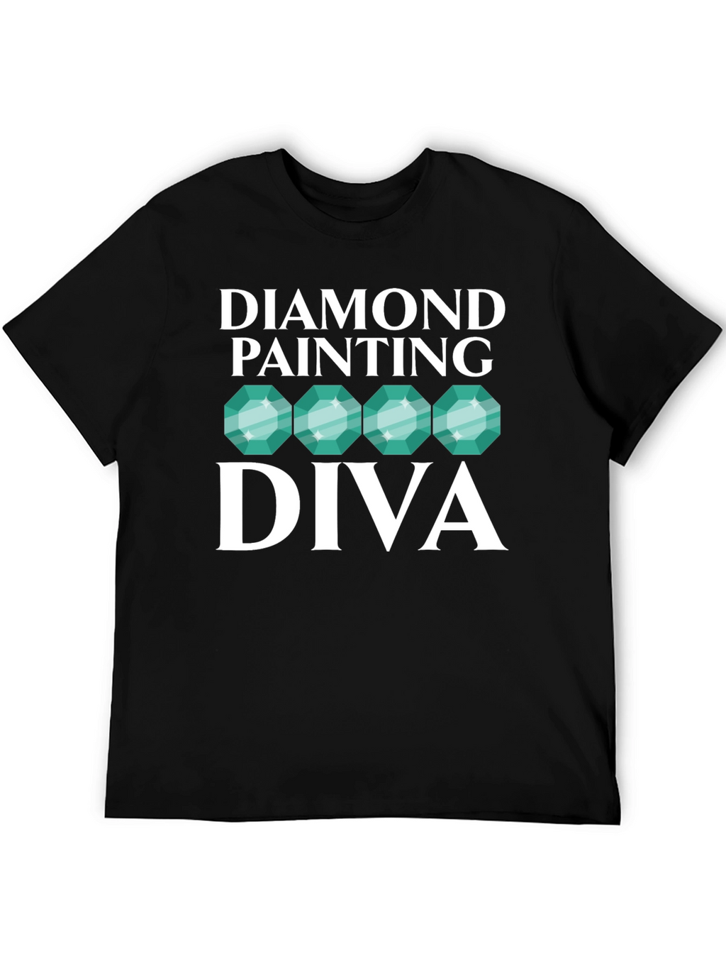 Diamond Painting Diva Black T-Shirt