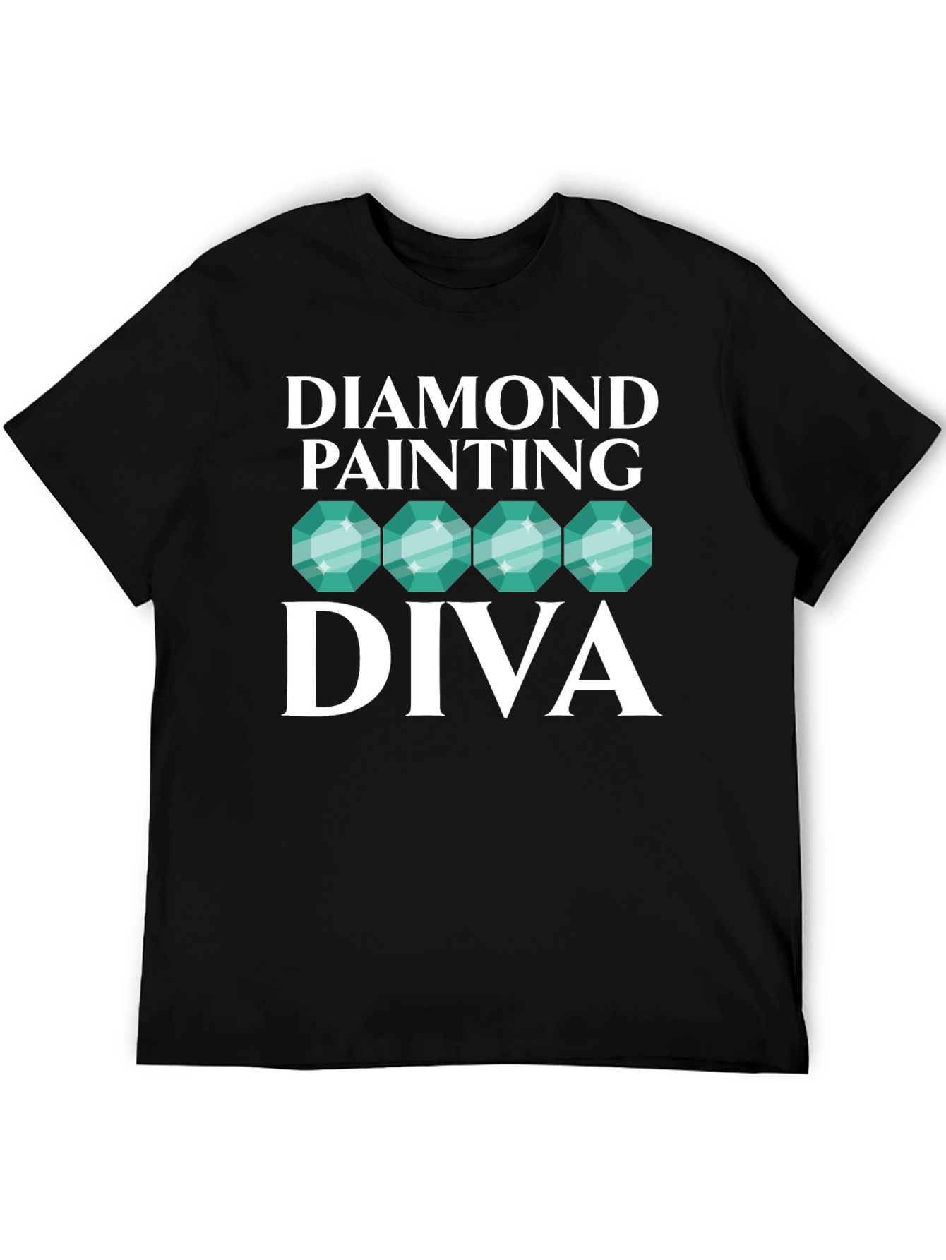 Diamond Painting Diva Black T-Shirt