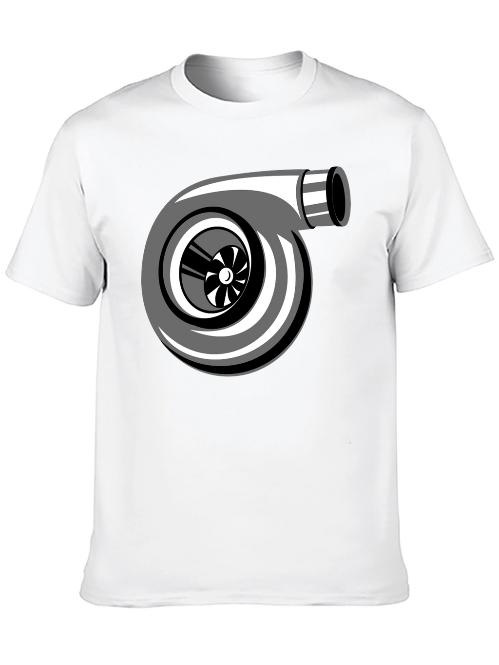 Turbo Graphic Tee - Black Cotton Shirt