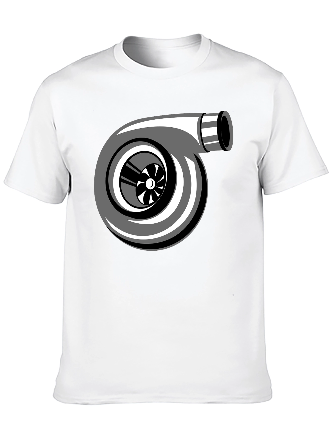 Turbo Graphic Tee - Black Cotton Shirt