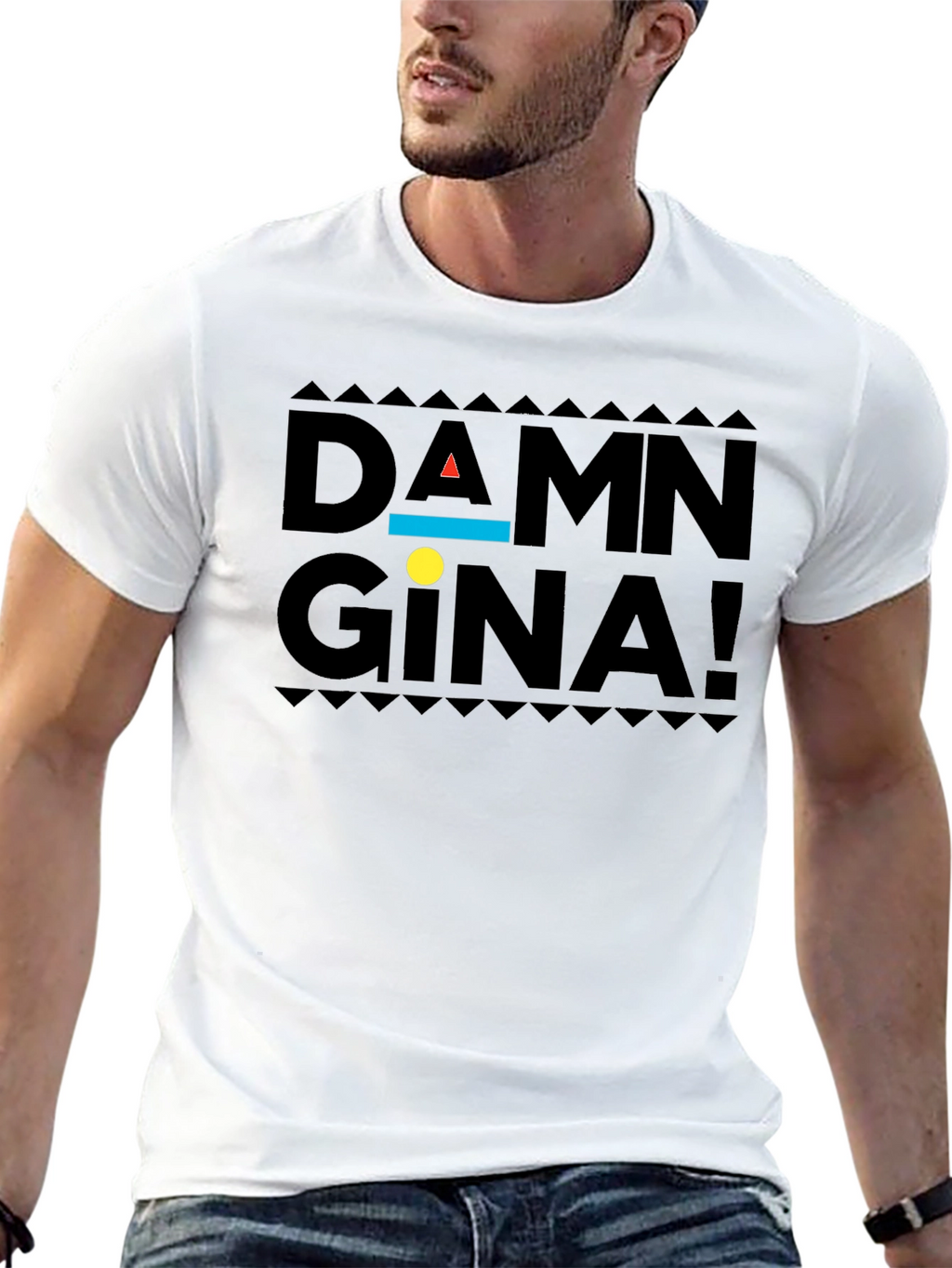 Damn Gina! Black Graphic T-Shirt