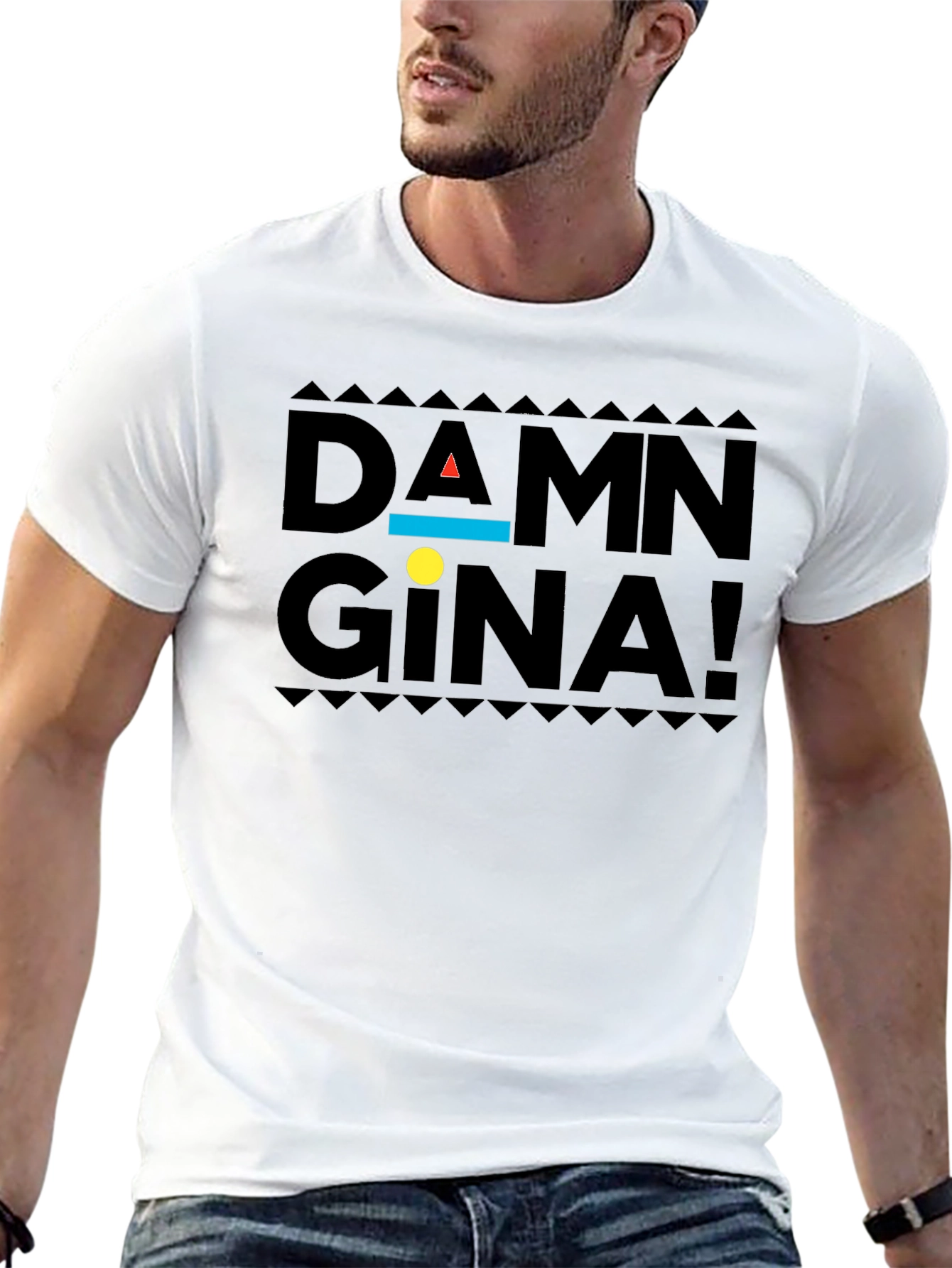 Damn Gina! Black Graphic T-Shirt