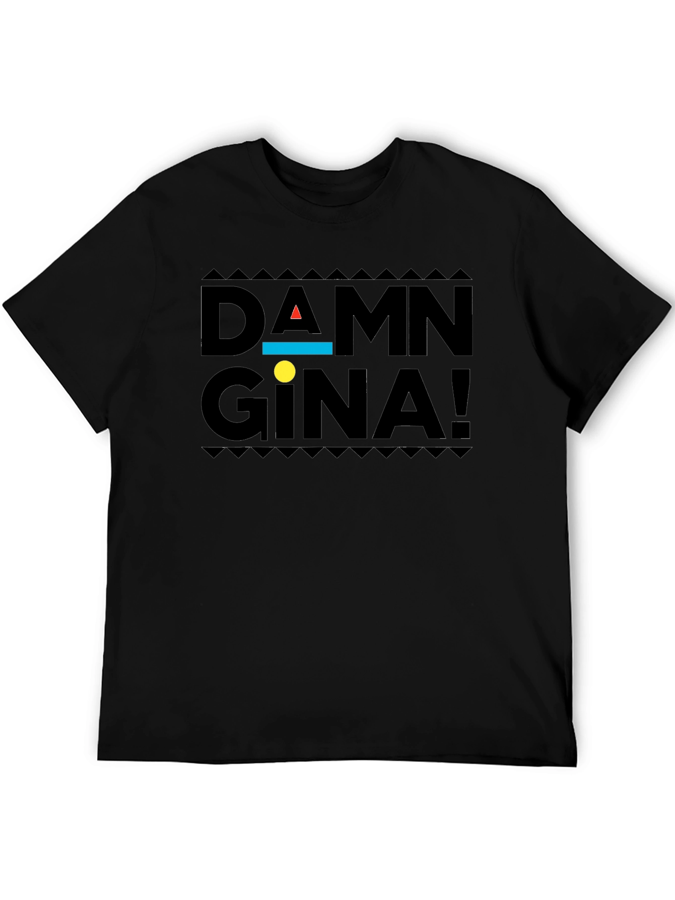 Damn Gina! Black Graphic T-Shirt