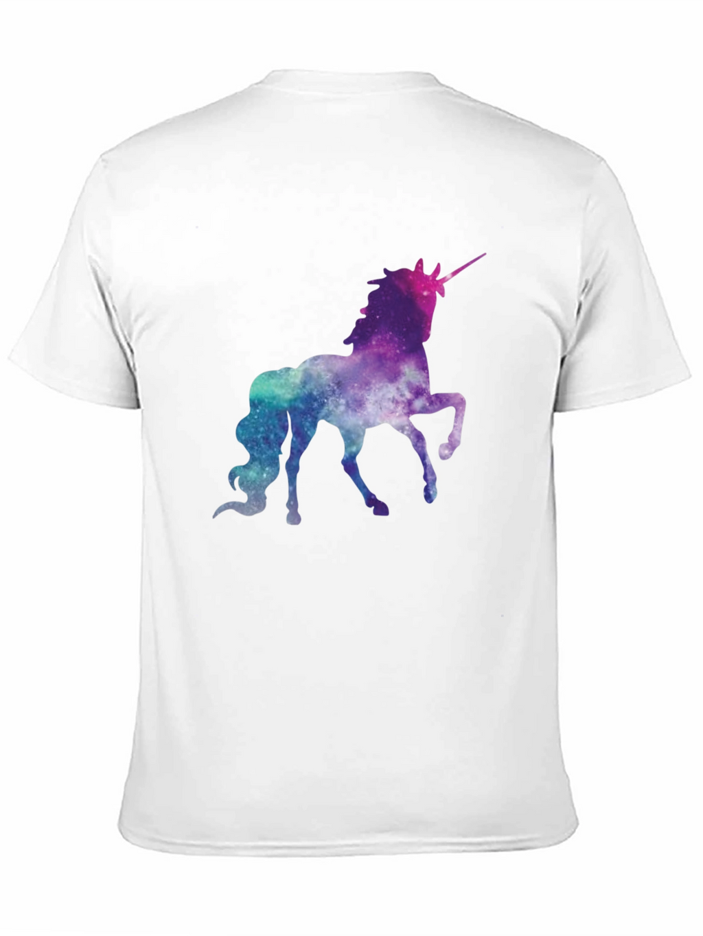 Galaxy Unicorn Graphic Tee - Black
