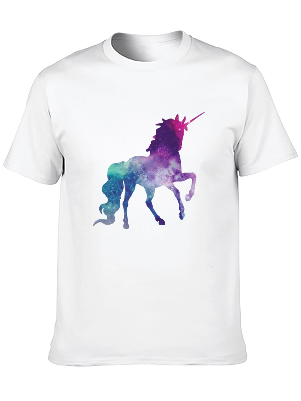 Galaxy Unicorn Graphic Tee - Black