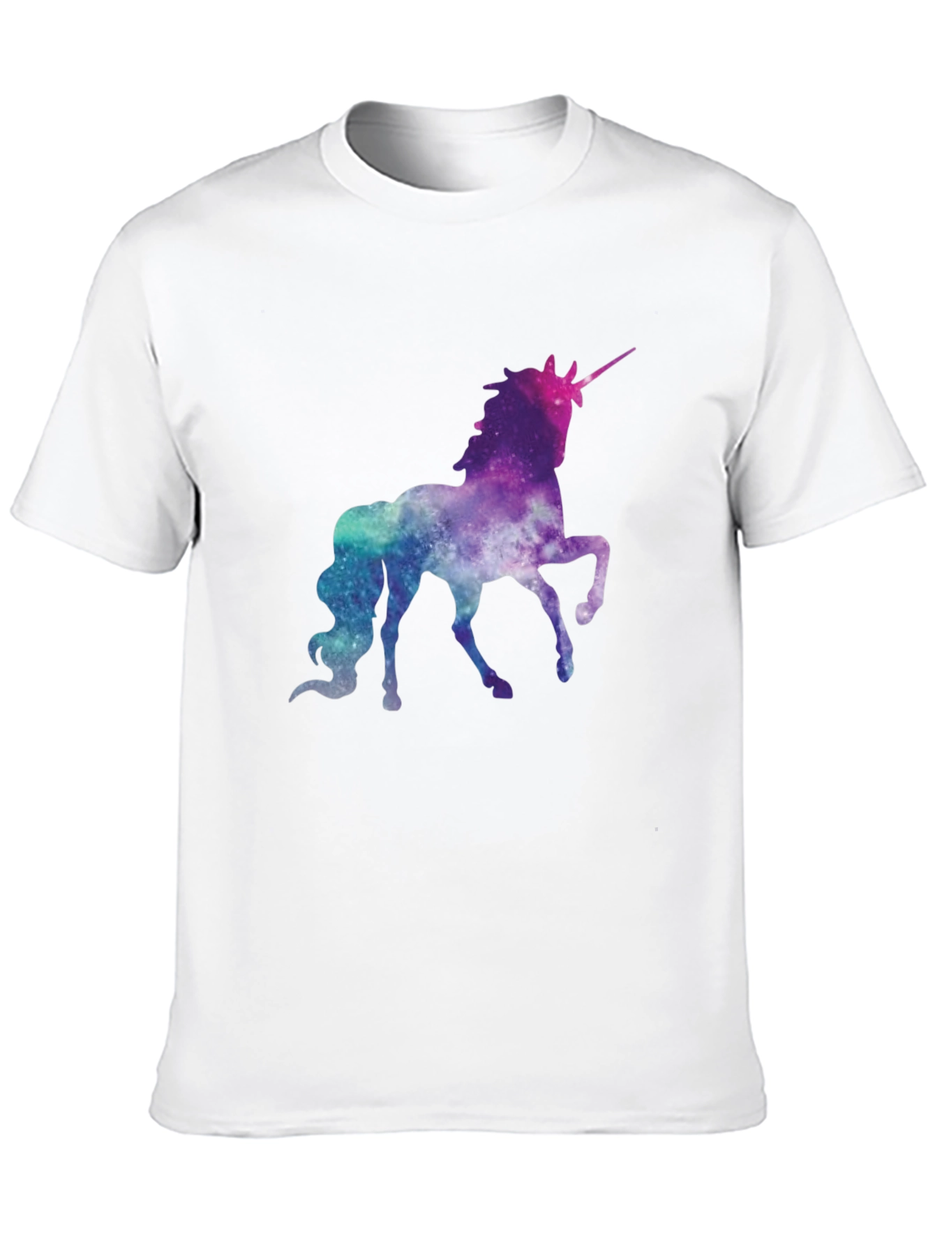 Galaxy Unicorn Graphic Tee - Black