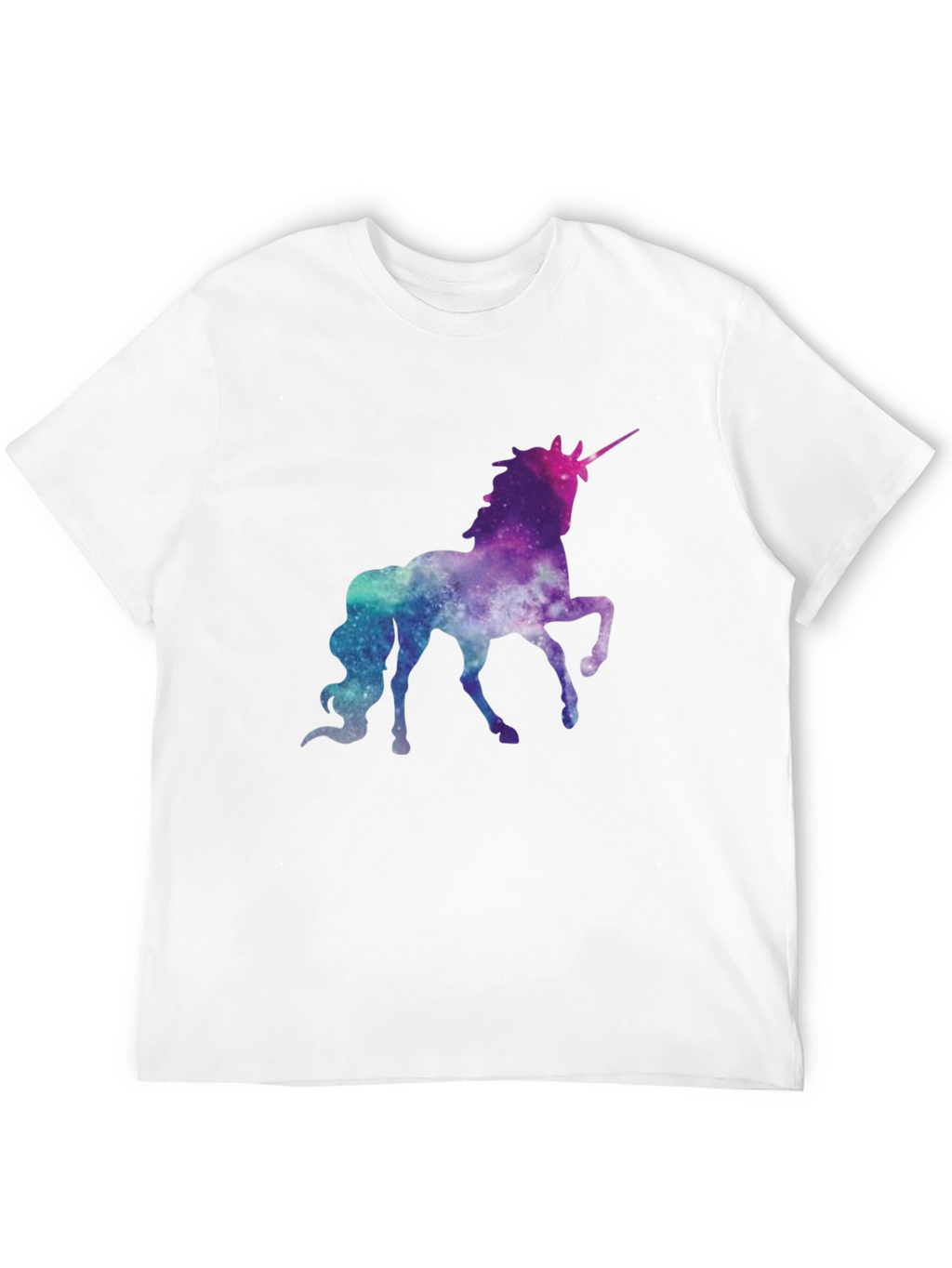 Galaxy Unicorn Graphic Tee - Black
