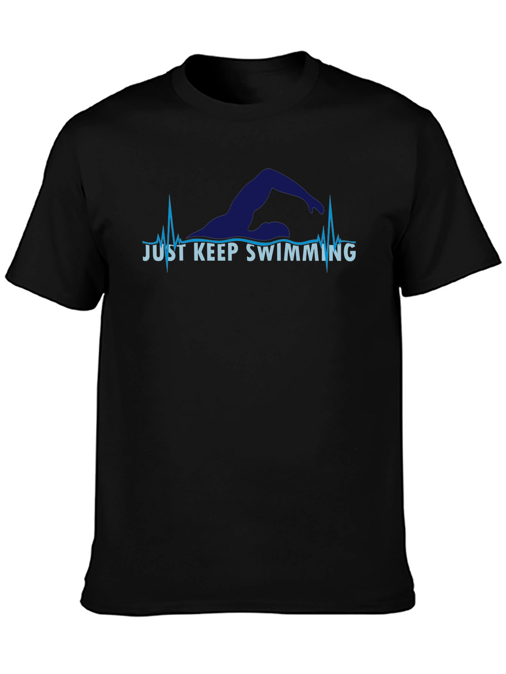 Just Keep Swimming T-Shirt - Motivational Swimmer Tee
