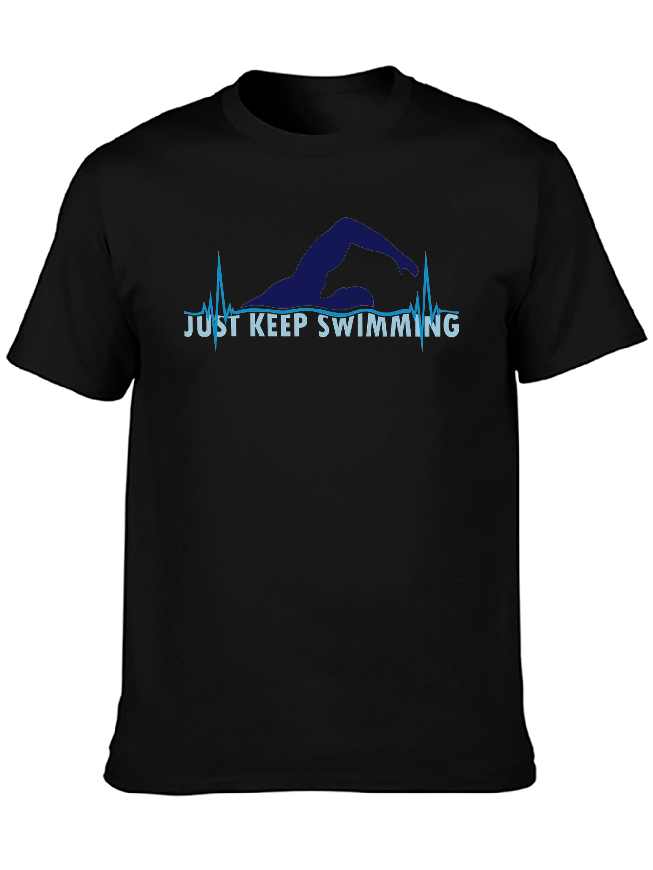 Just Keep Swimming T-Shirt - Motivational Swimmer Tee