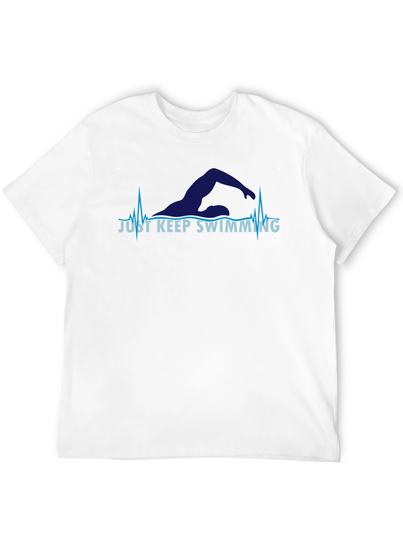 Just Keep Swimming T-Shirt - Motivational Swimmer Tee