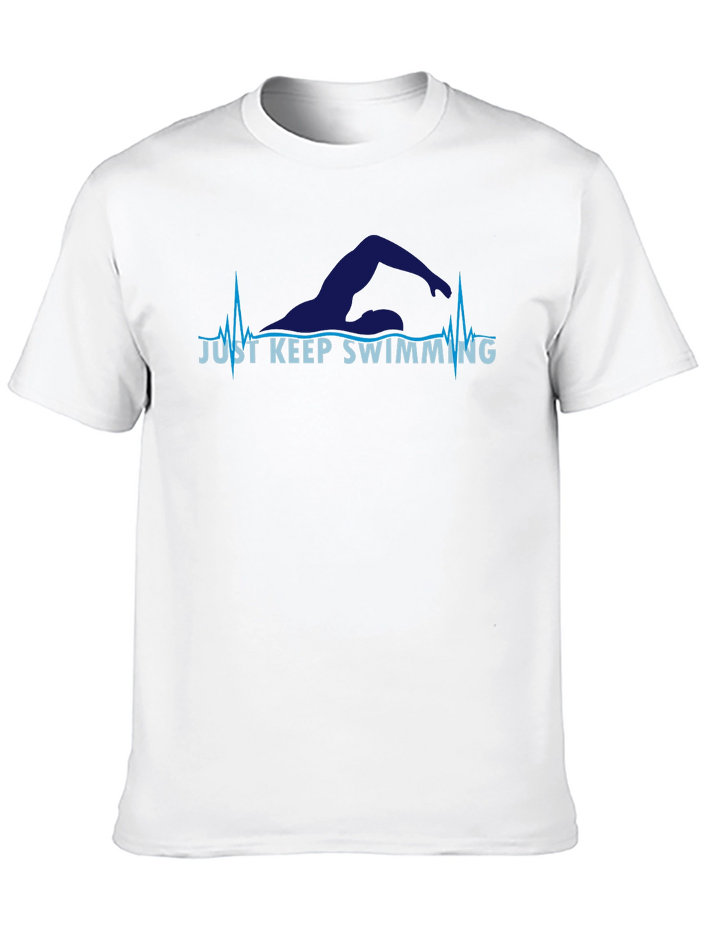 Just Keep Swimming T-Shirt - Motivational Swimmer Tee
