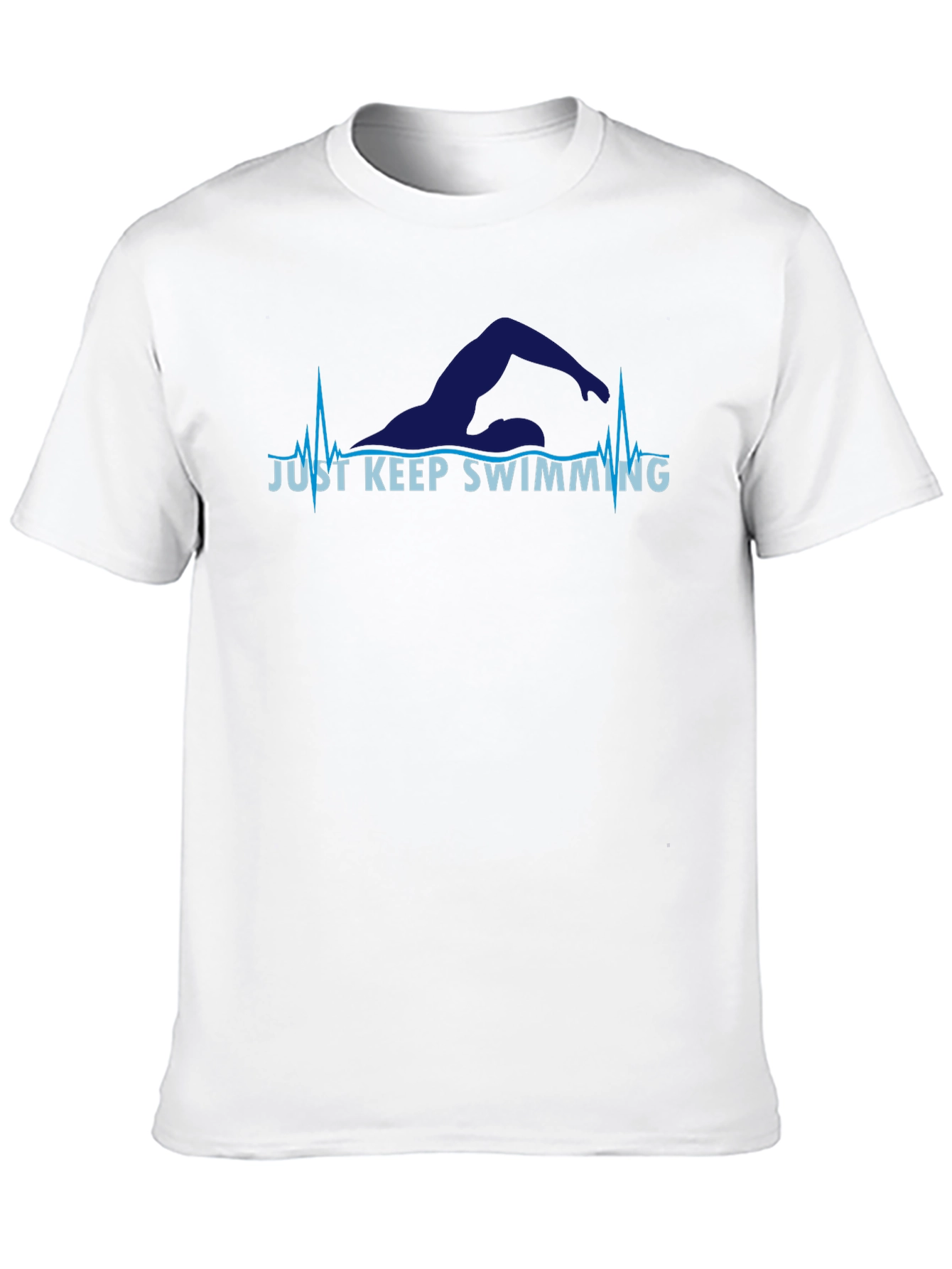 Just Keep Swimming T-Shirt - Motivational Swimmer Tee