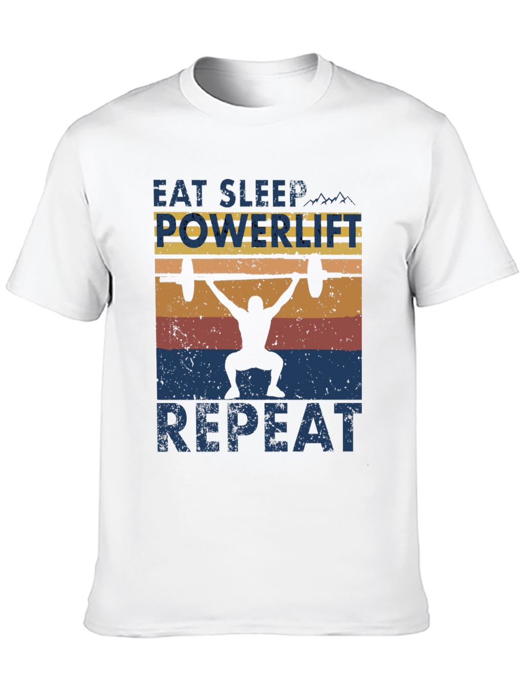 Eat Sleep Powerlift Repeat Mens Graphic Tee